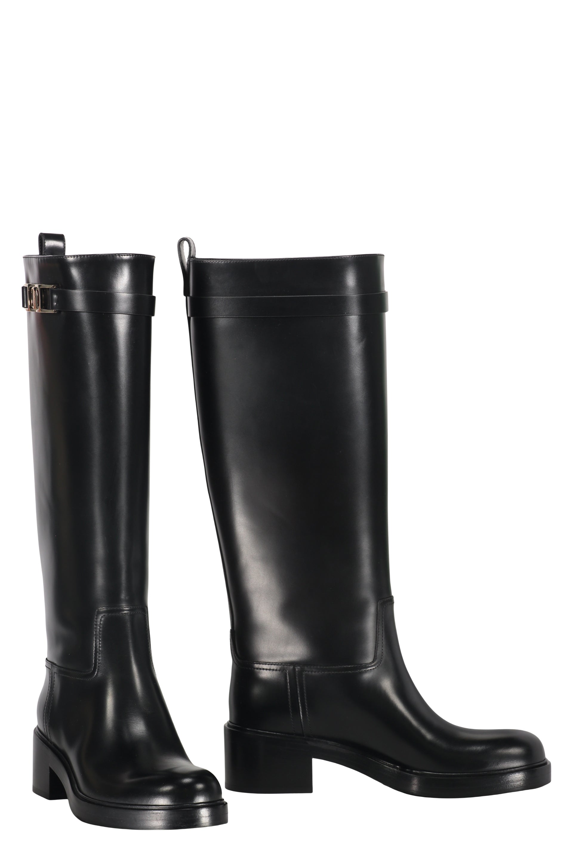 Leather boots