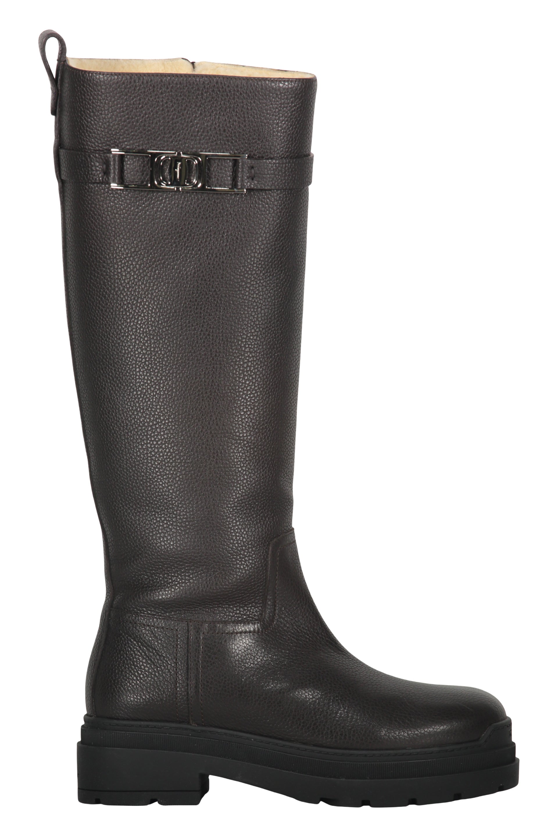Leather boots