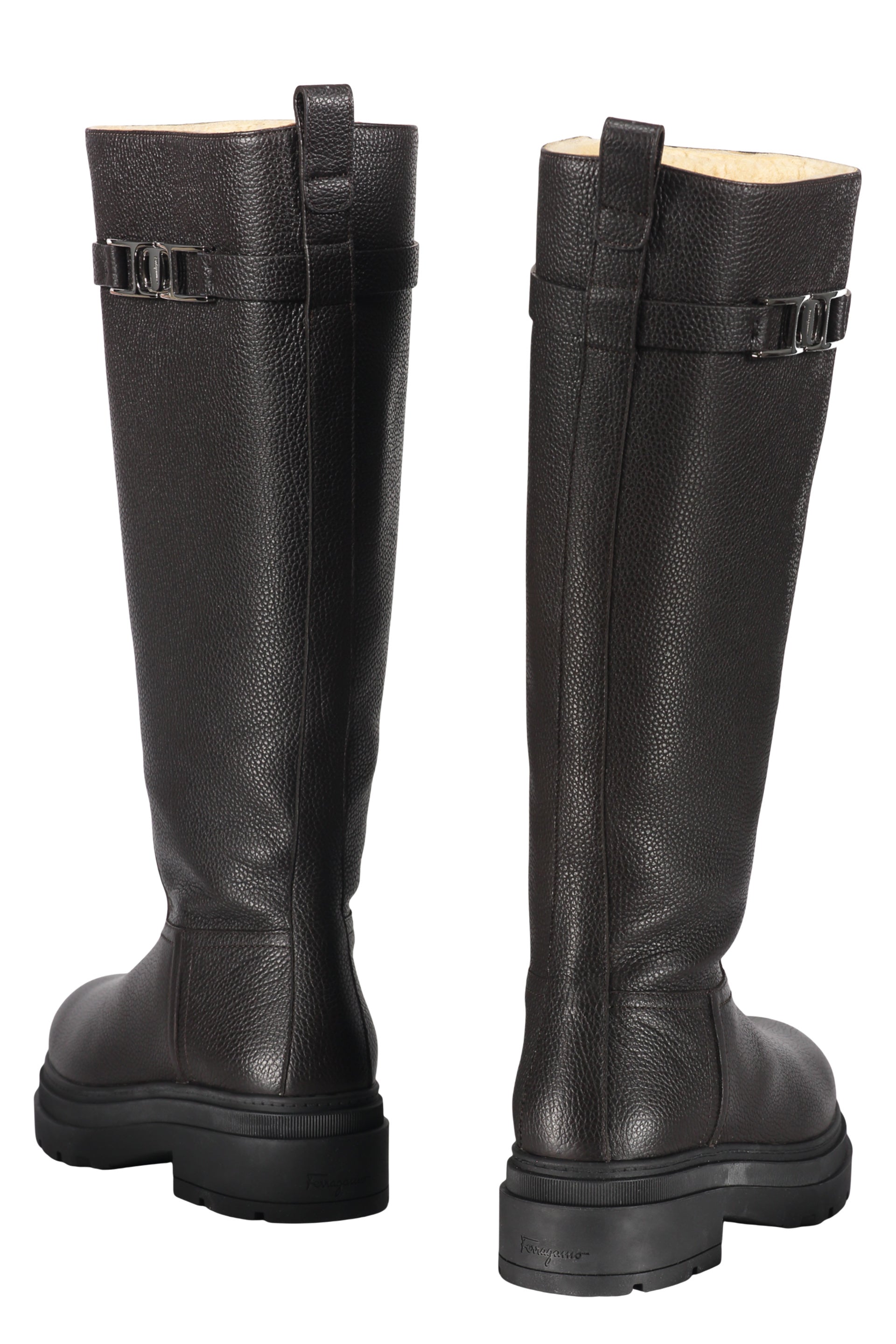 Leather boots
