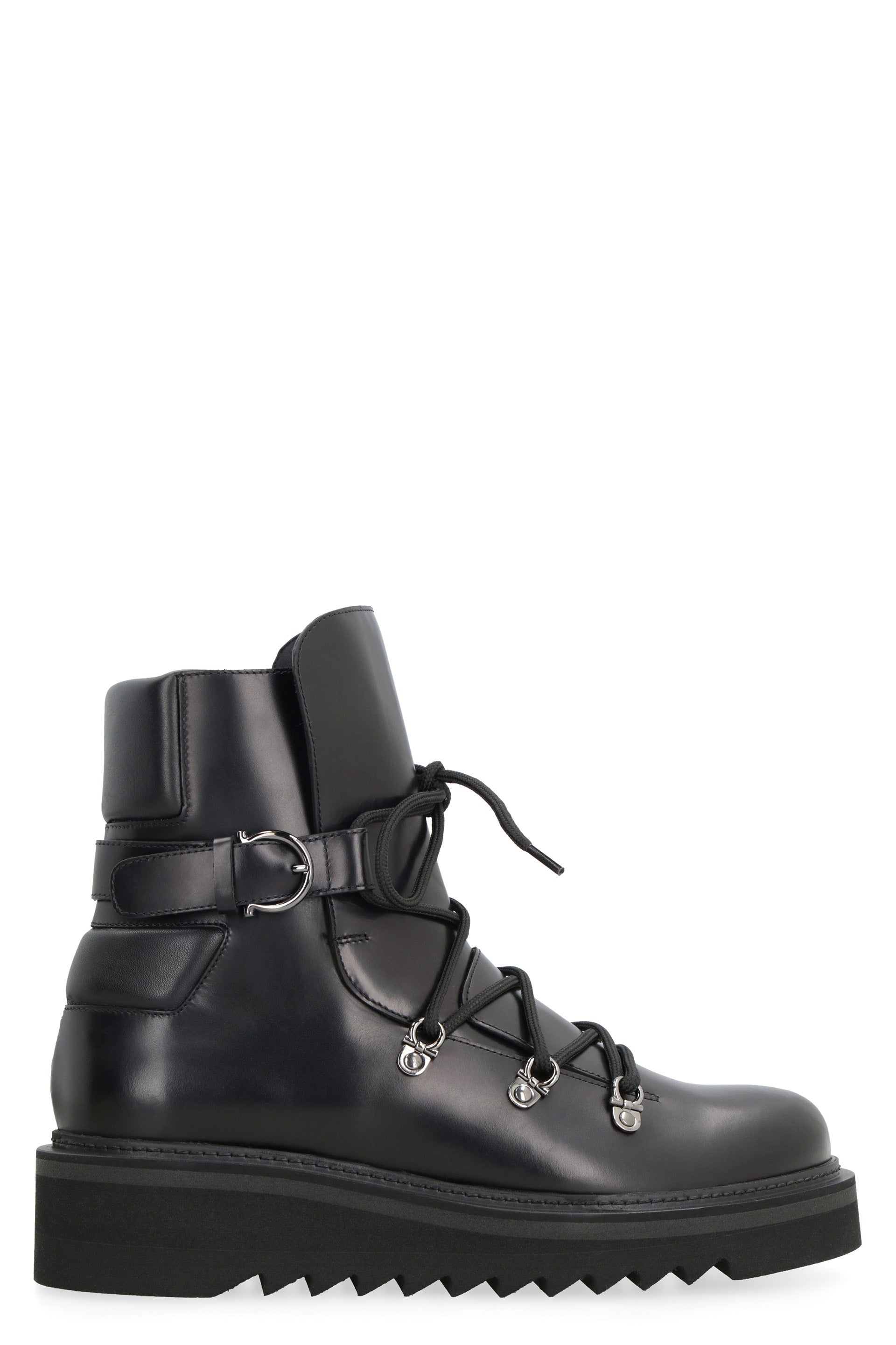 Leather ankle boots