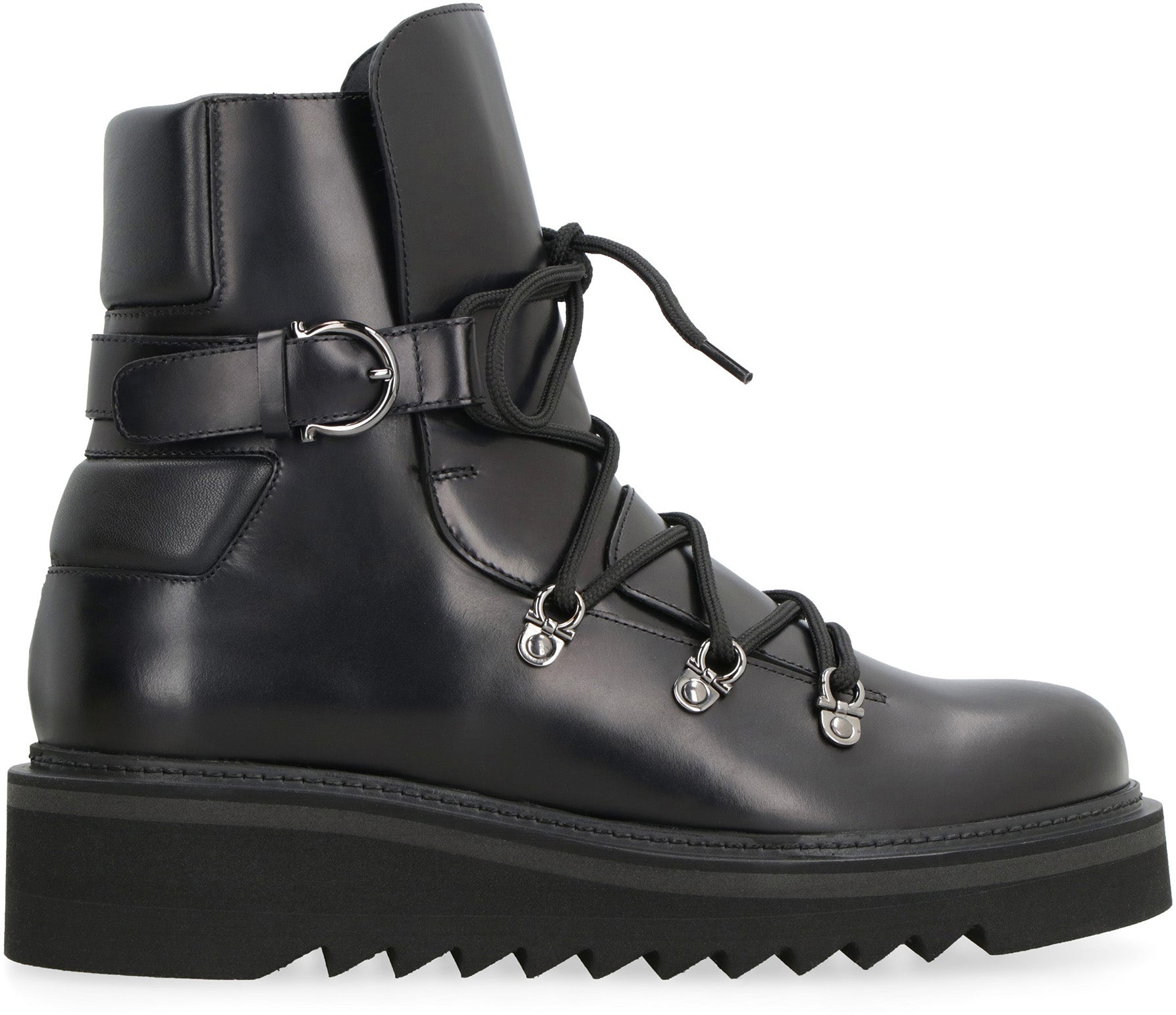 Leather ankle boots