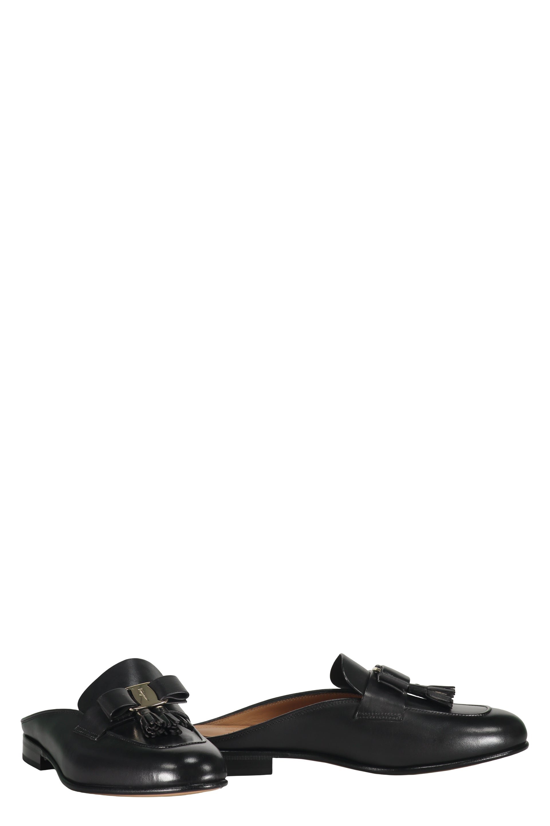 Leather mules