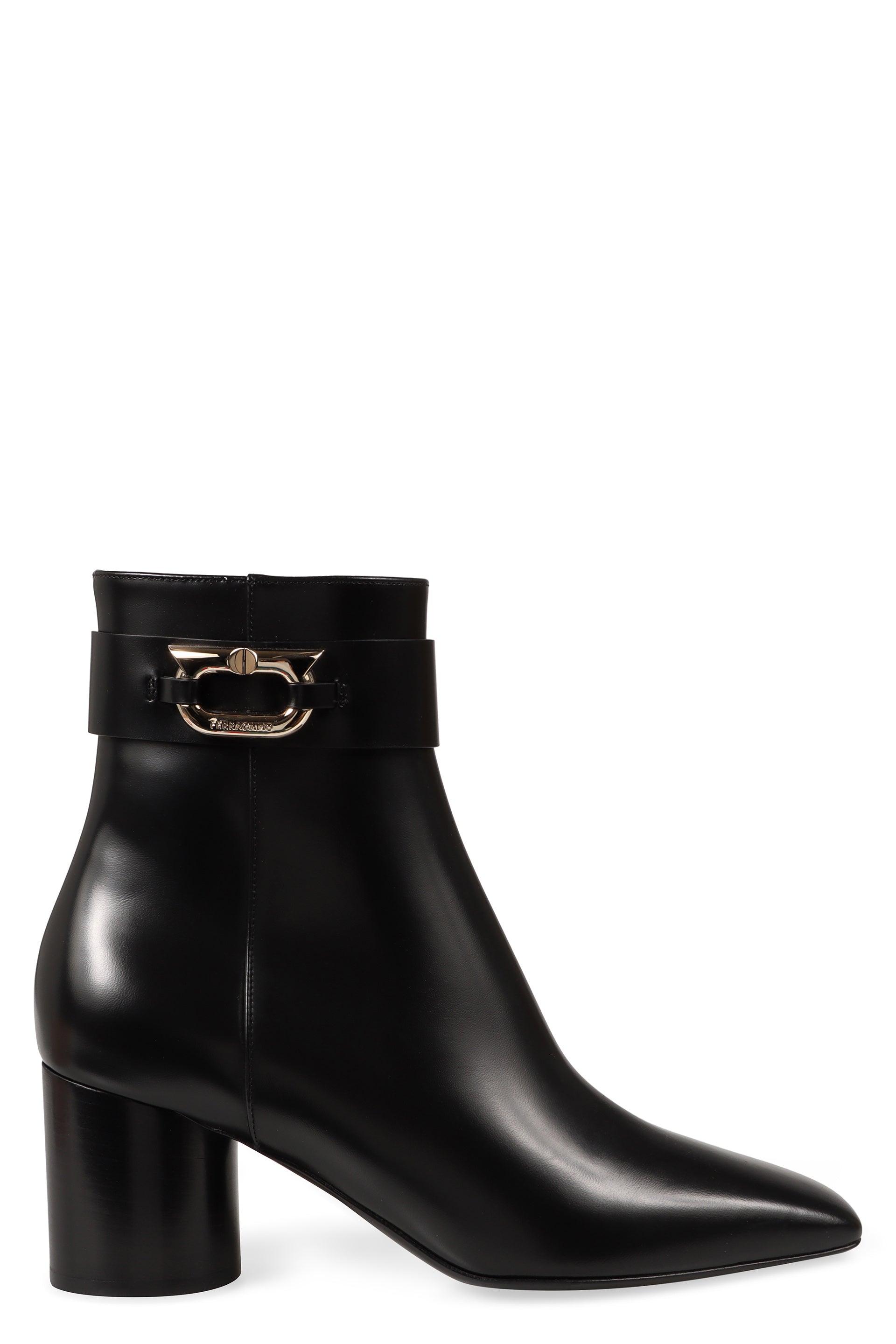 Leather ankle boots
