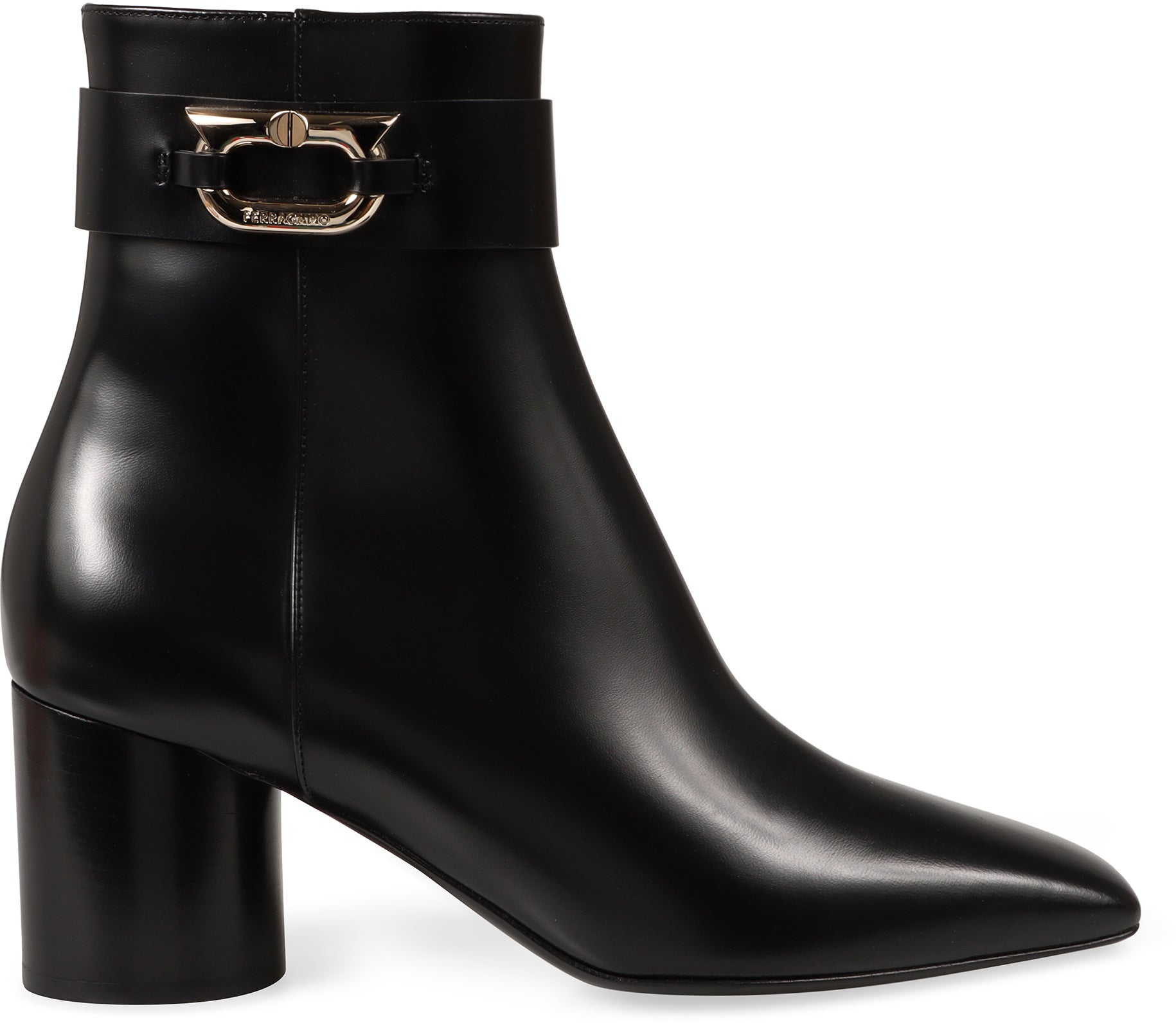 Leather ankle boots