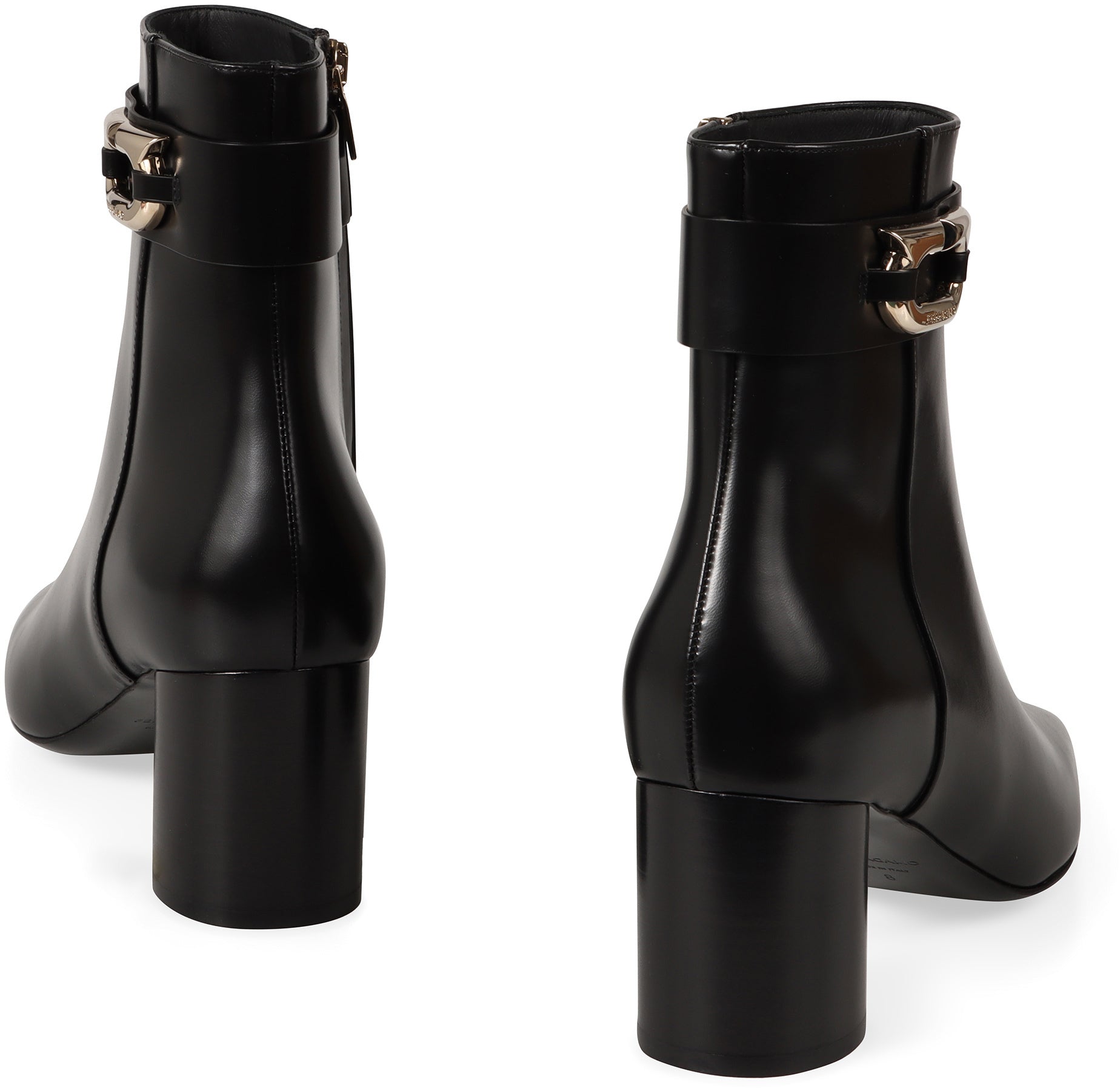 Leather ankle boots