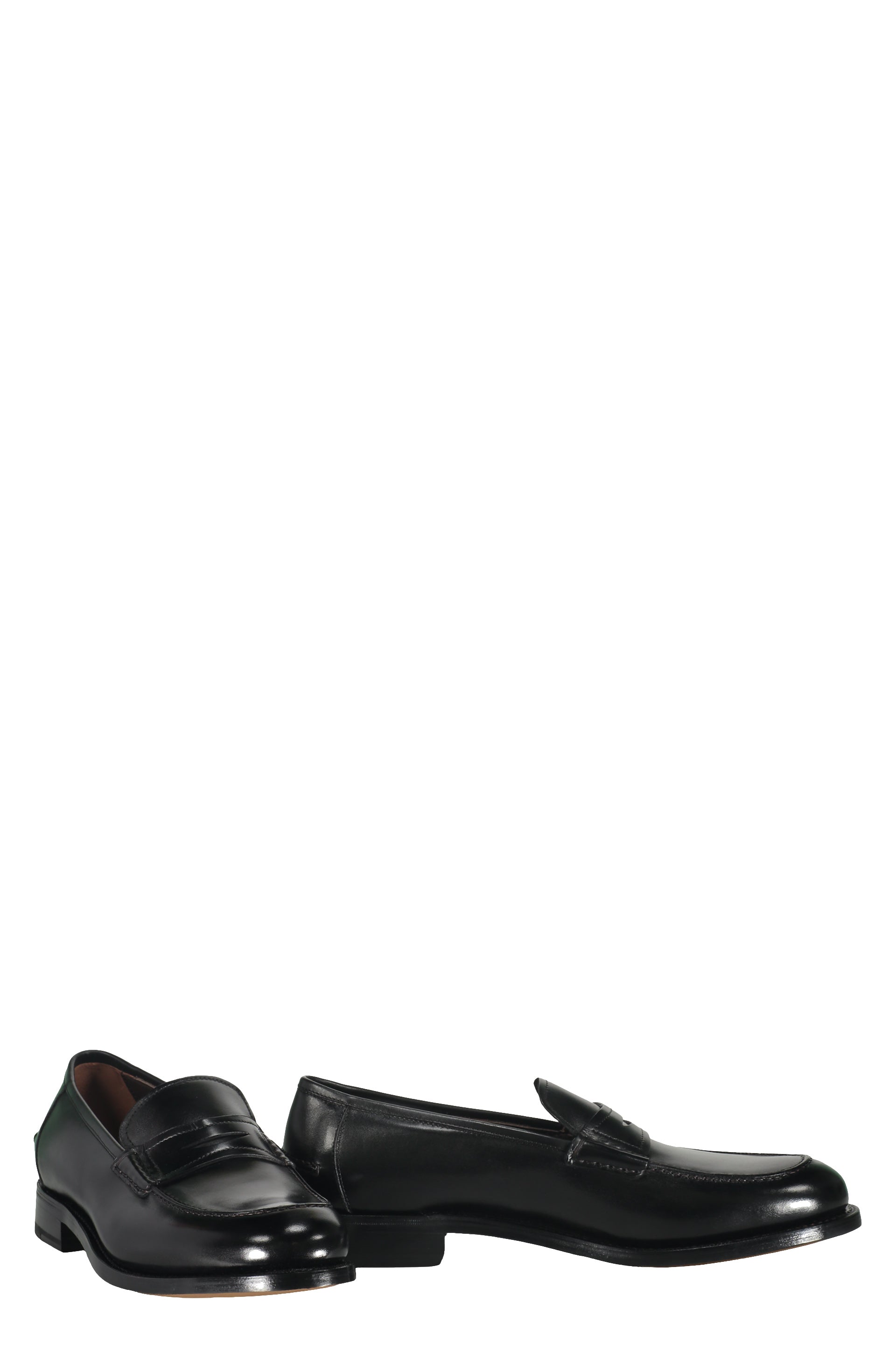 Leather loafers