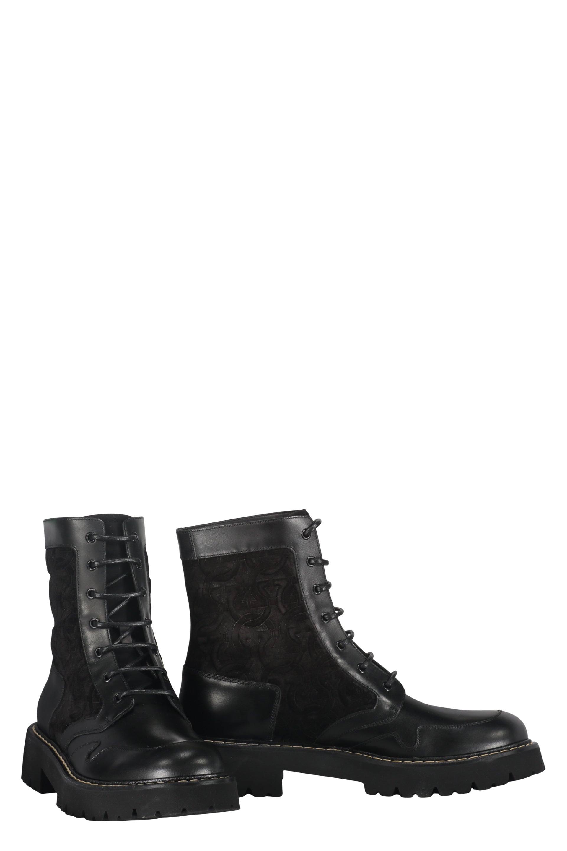 Lace-up ankle boots