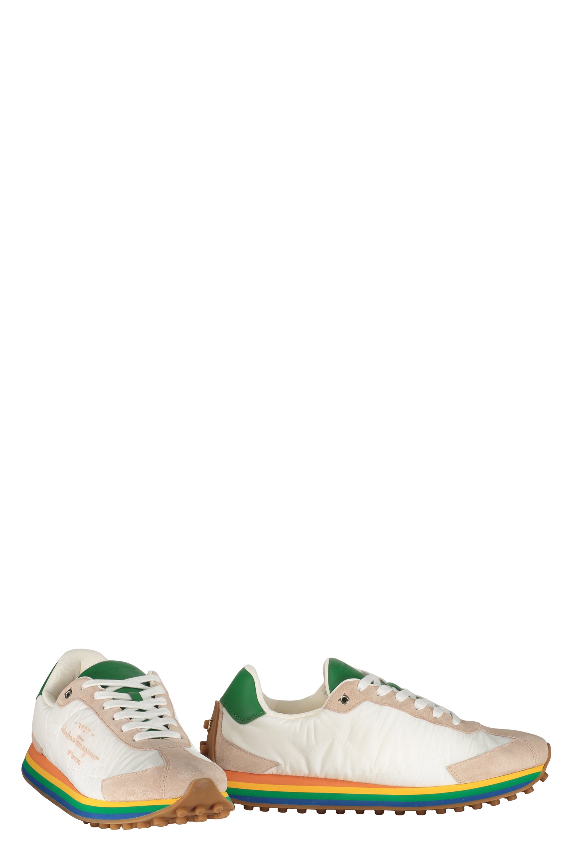 Nylon low-top sneakers
