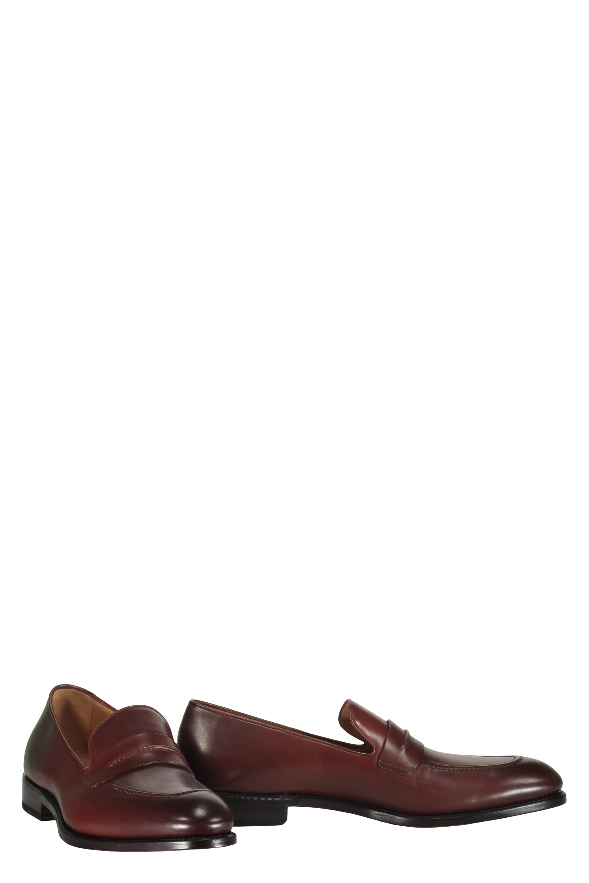 Leather loafers