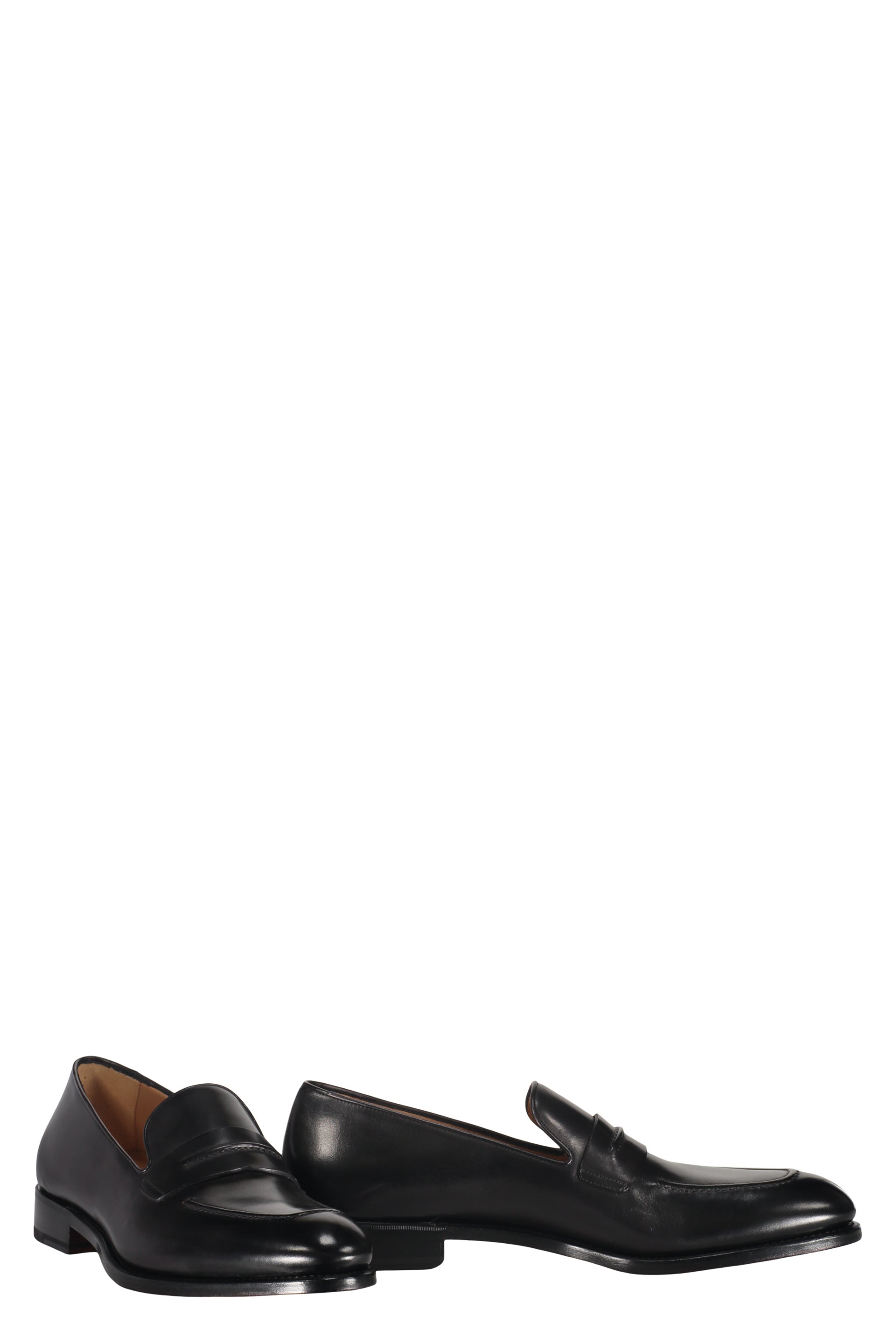 Leather loafers