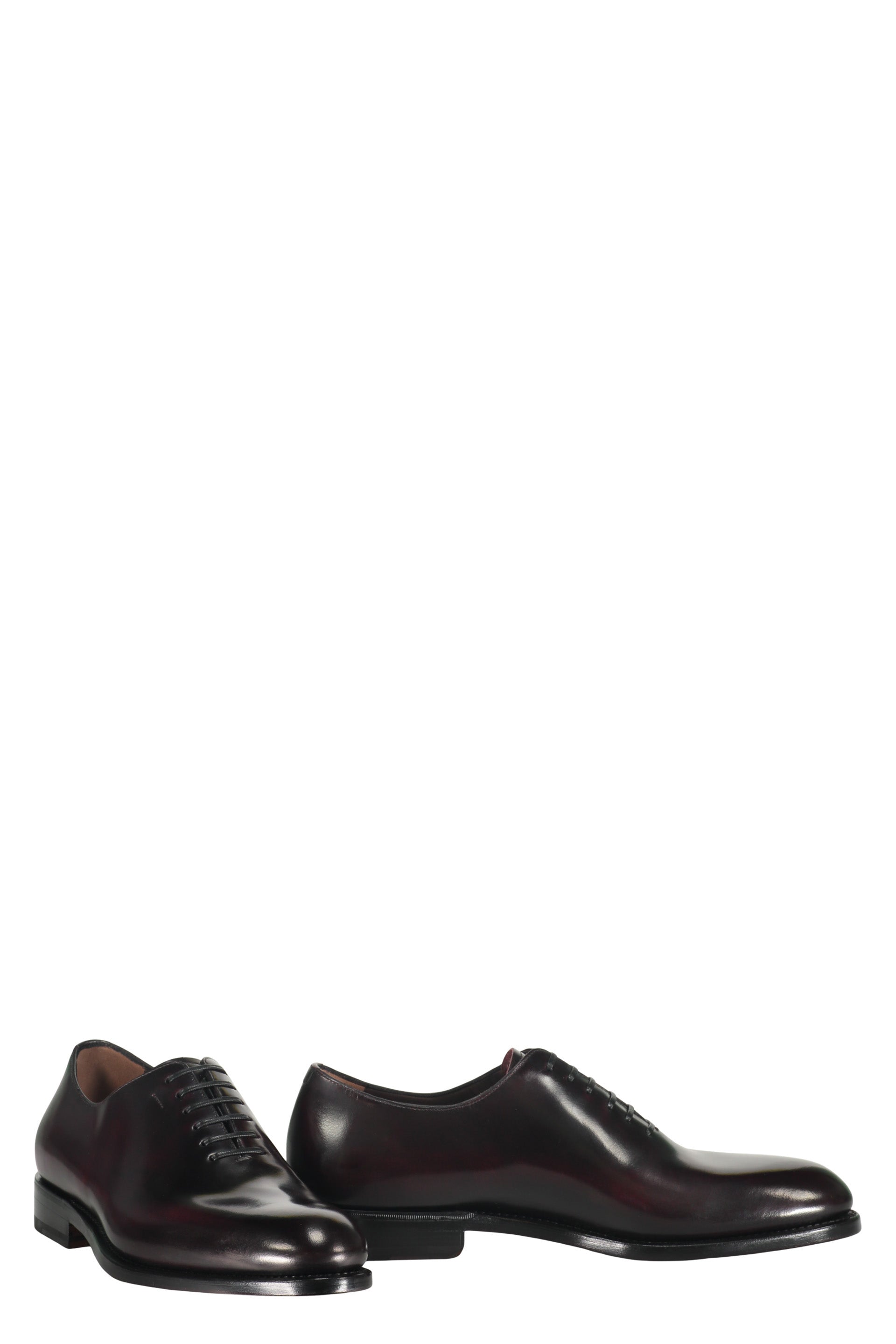 Smooth leather lace-up shoes
