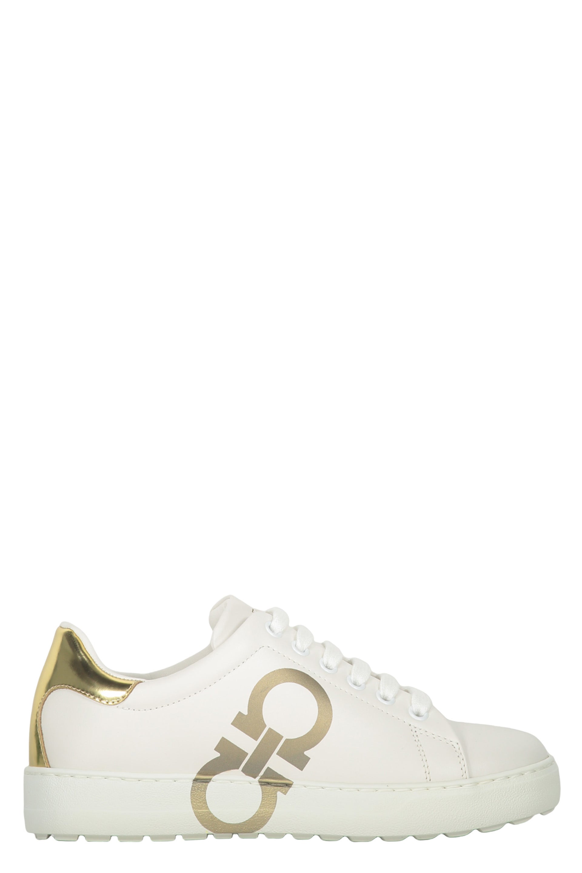 Leather low-top sneakers