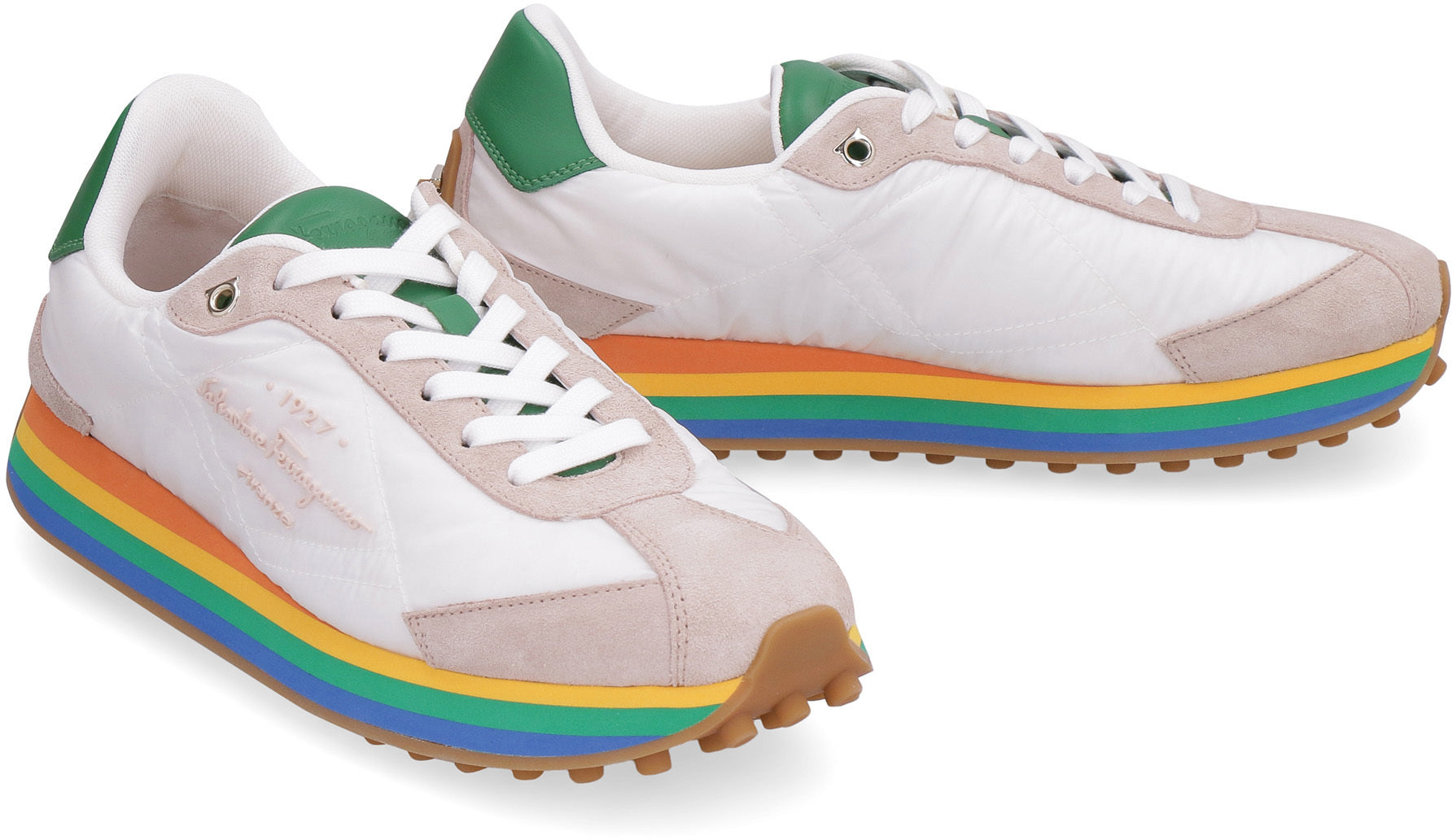 Nylon low-top sneakers