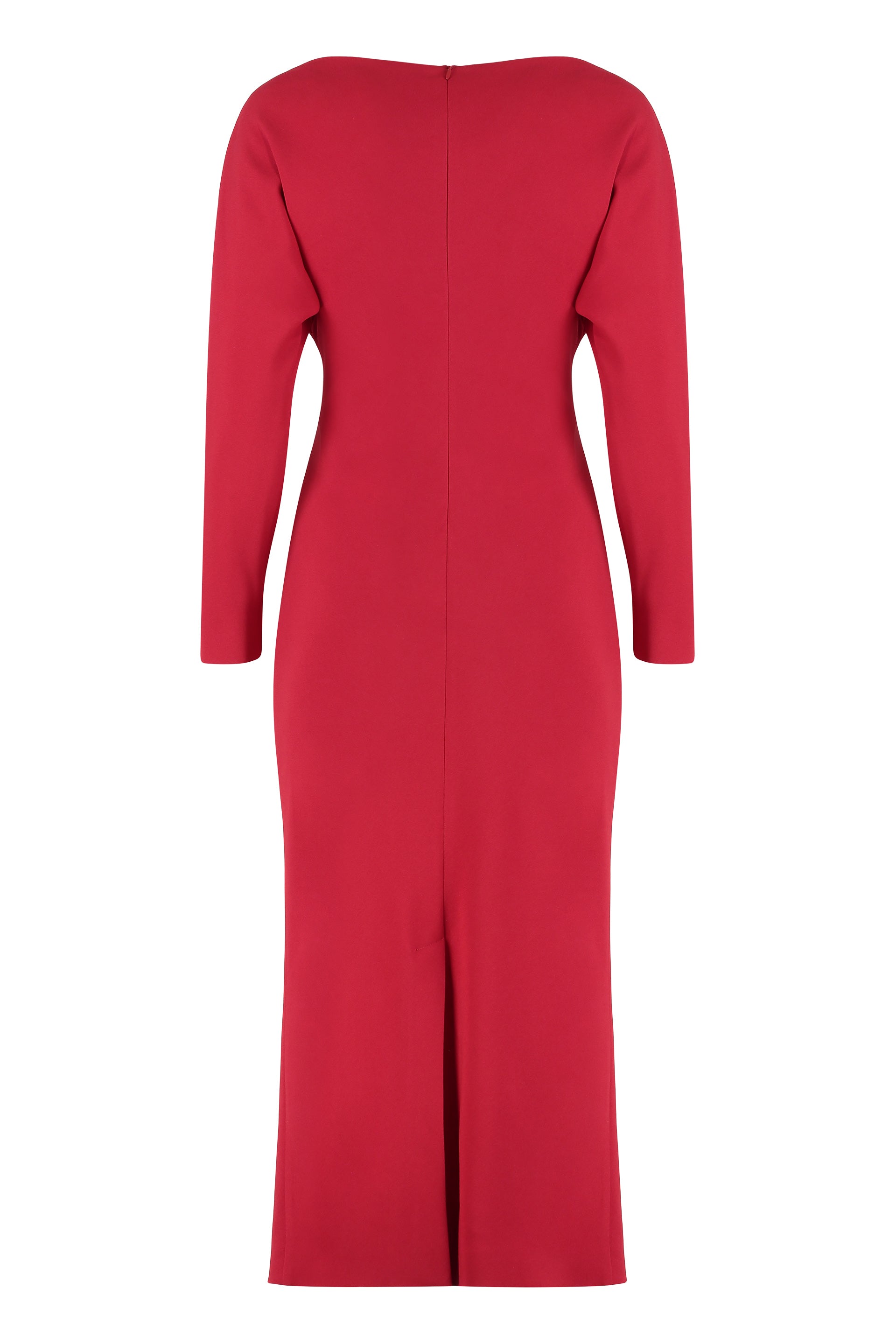 Midi dress in stretch cady