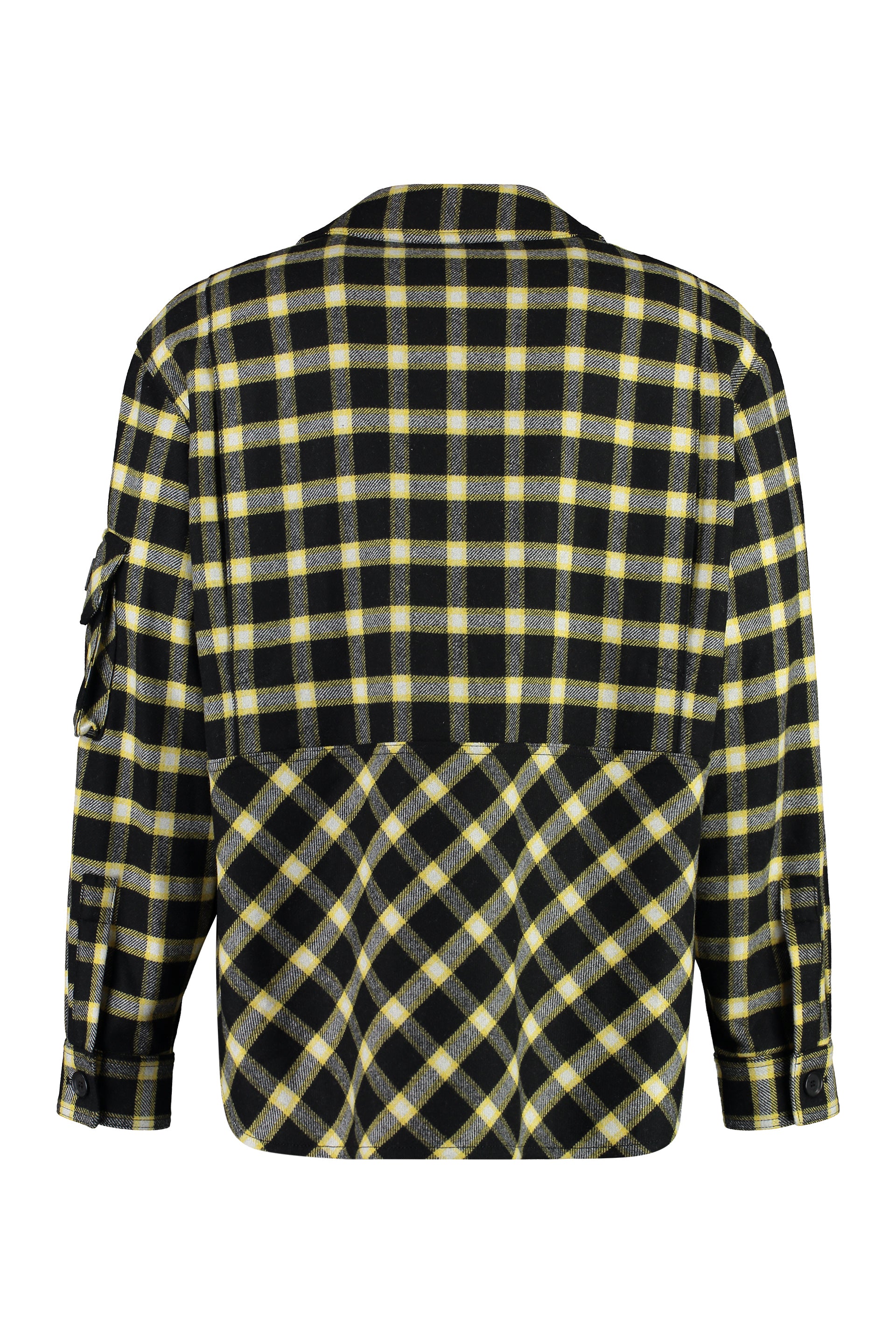 Wool blend overshirt