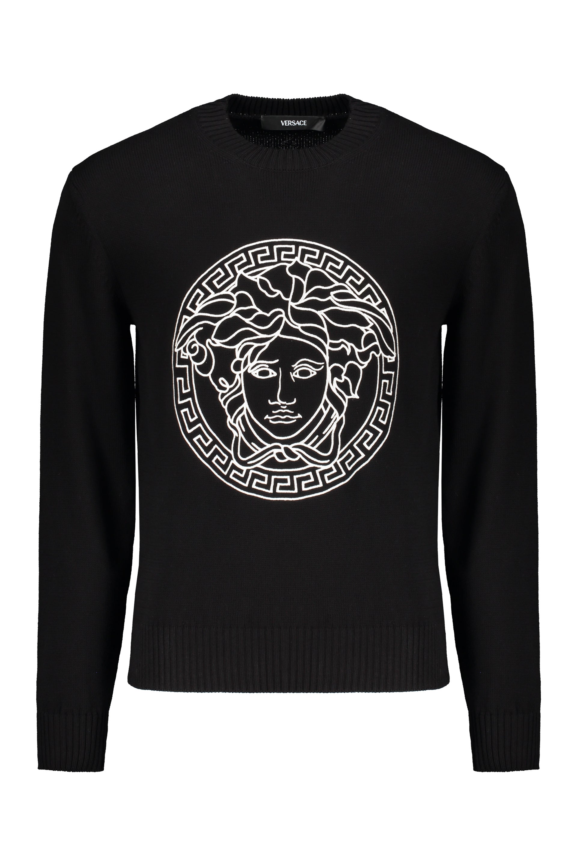 Cotton crew-neck sweater