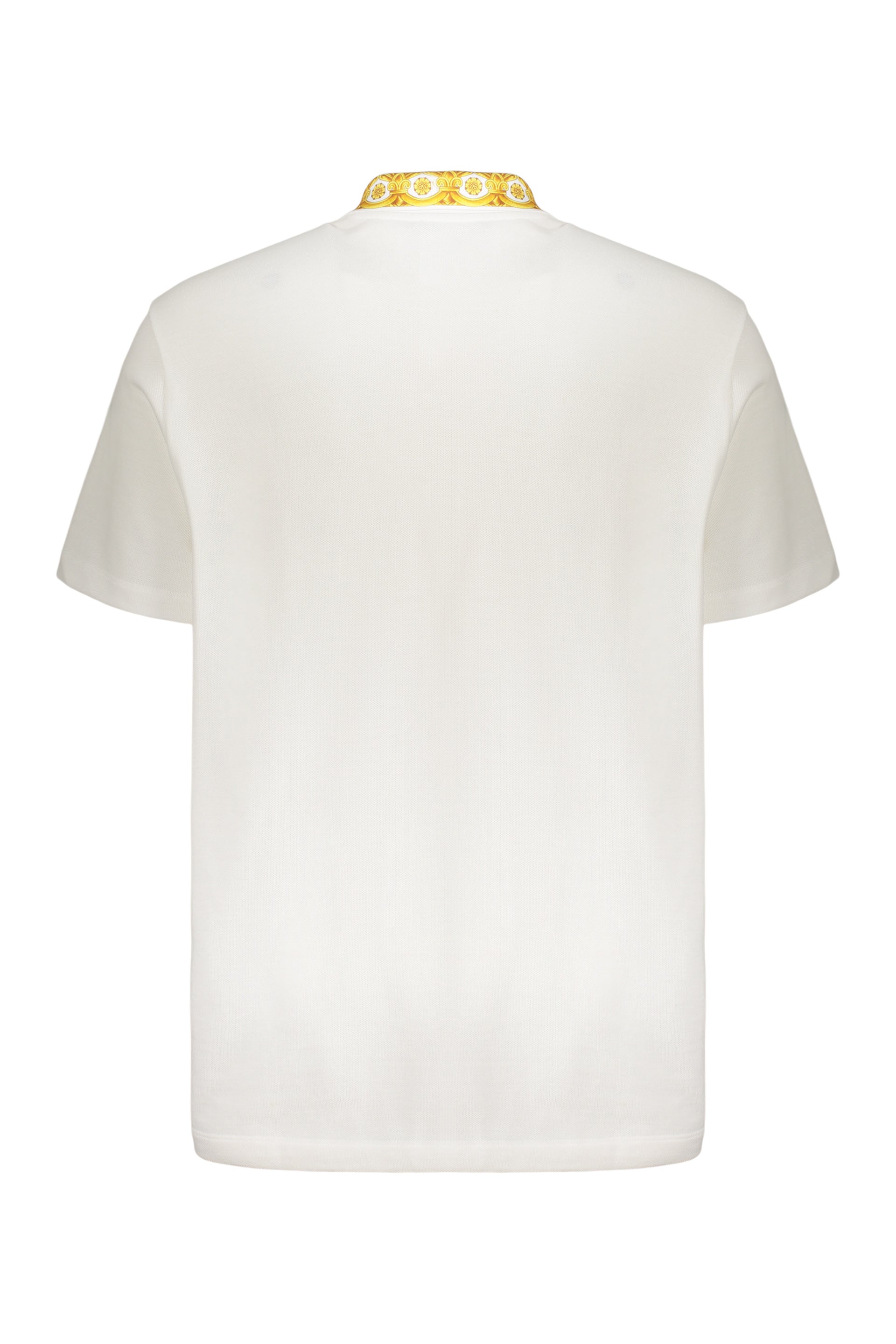 Embroidered cotton polo shirt