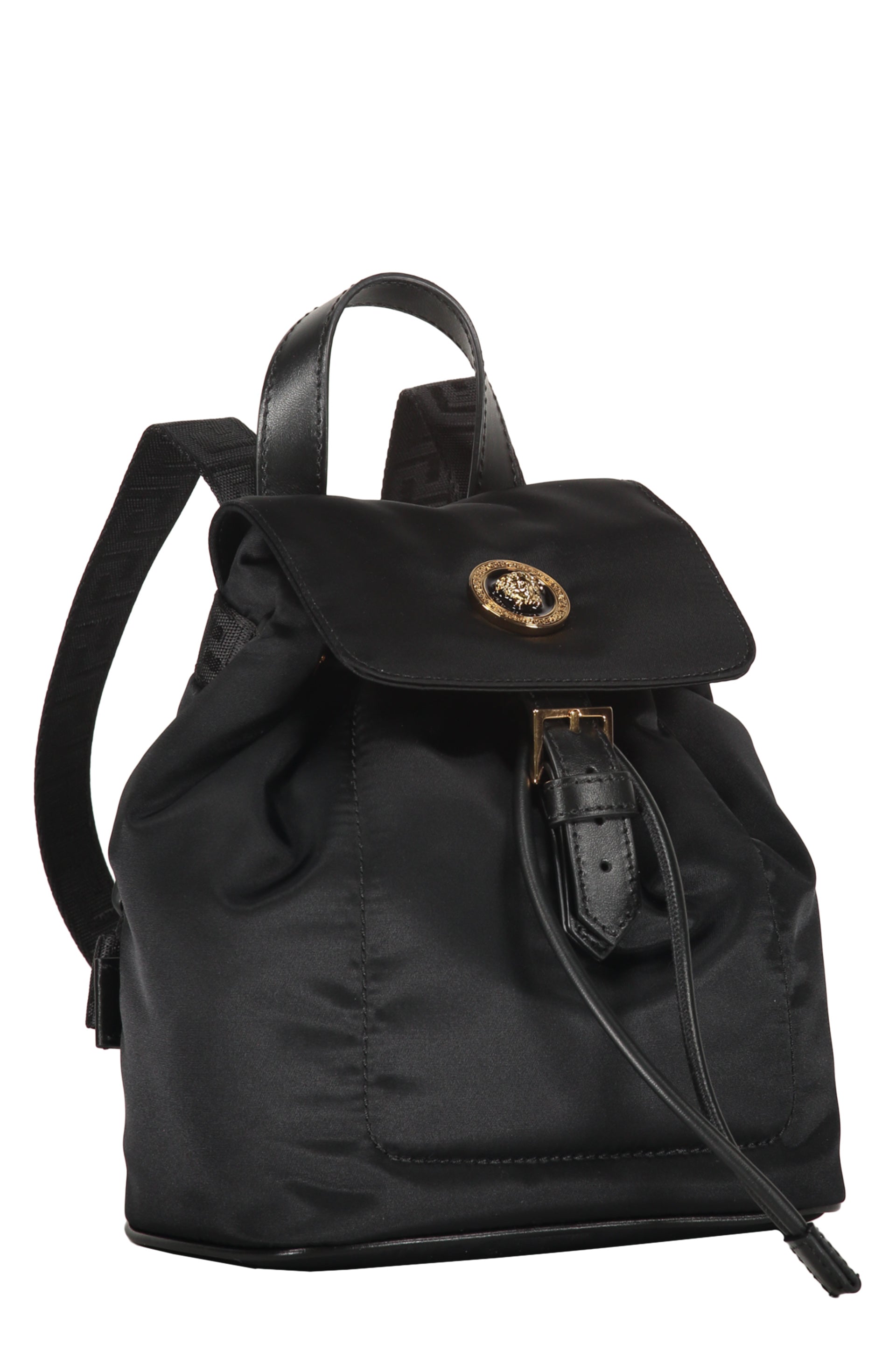 Logo detail nylon backpack