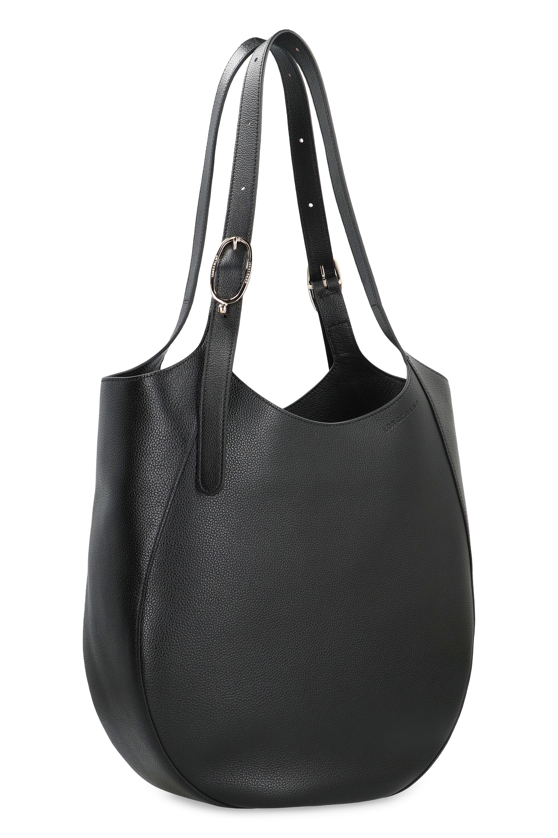 Le Foulonné XL smooth leather tote bag