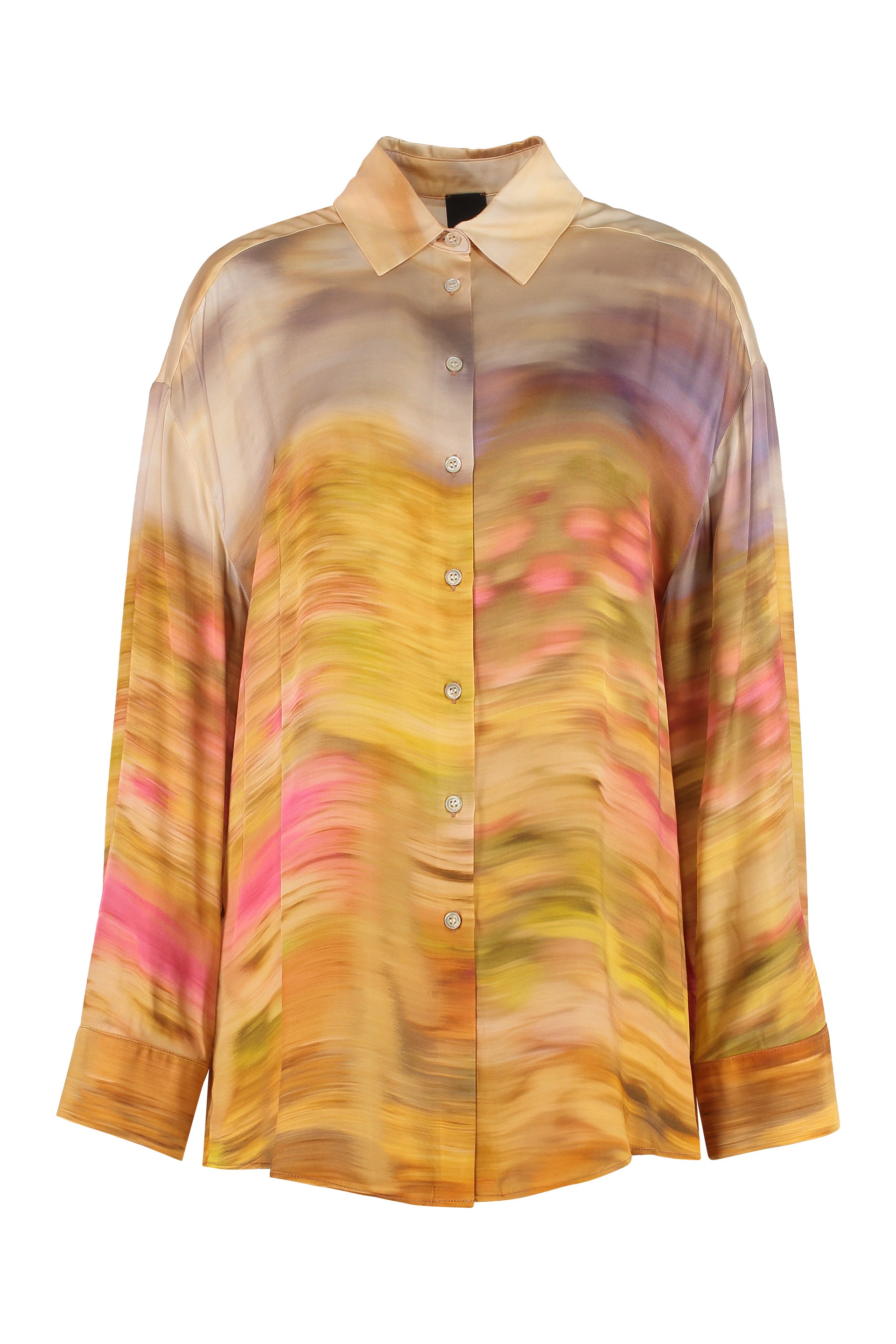 Life printed viscose shirt