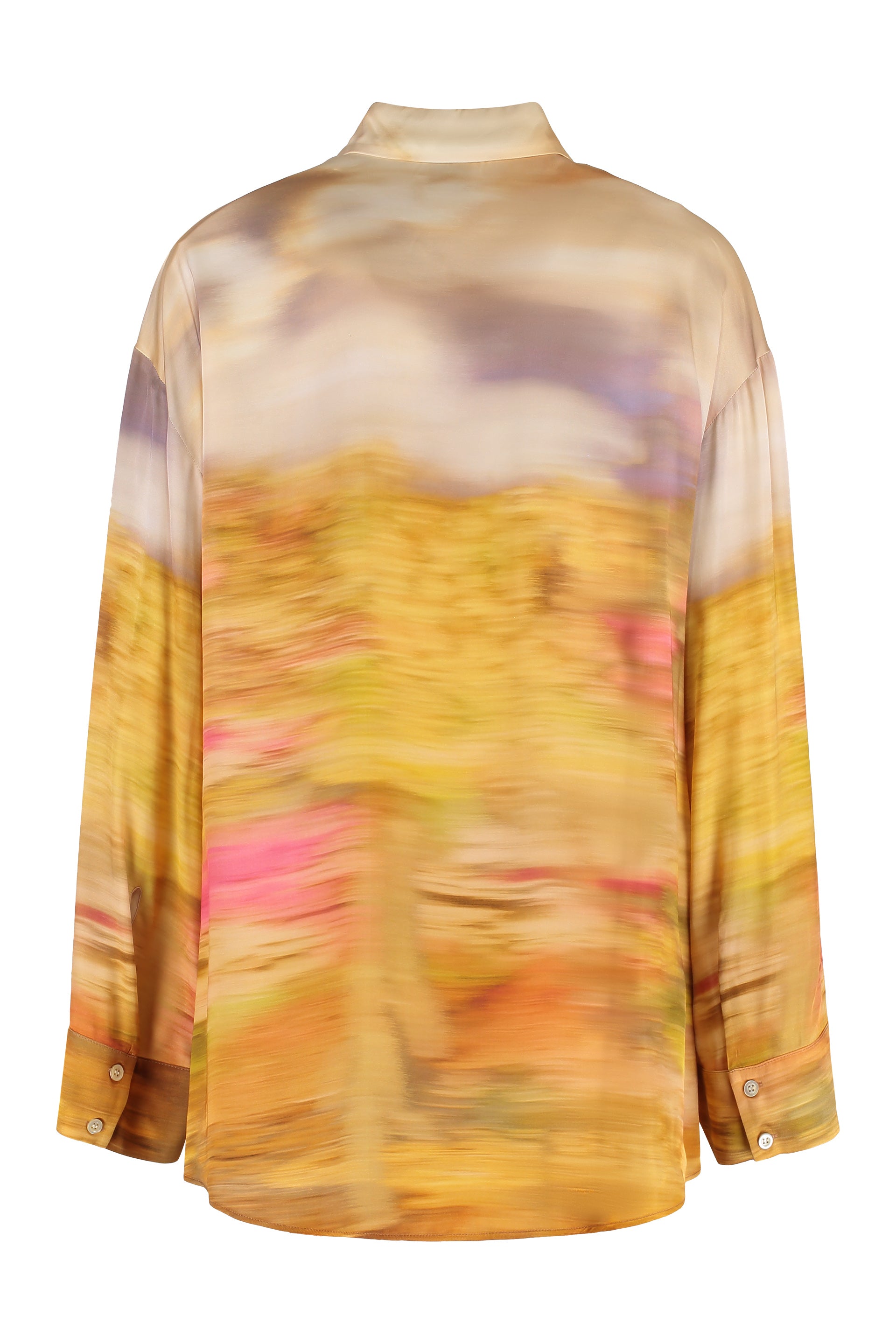 Life printed viscose shirt
