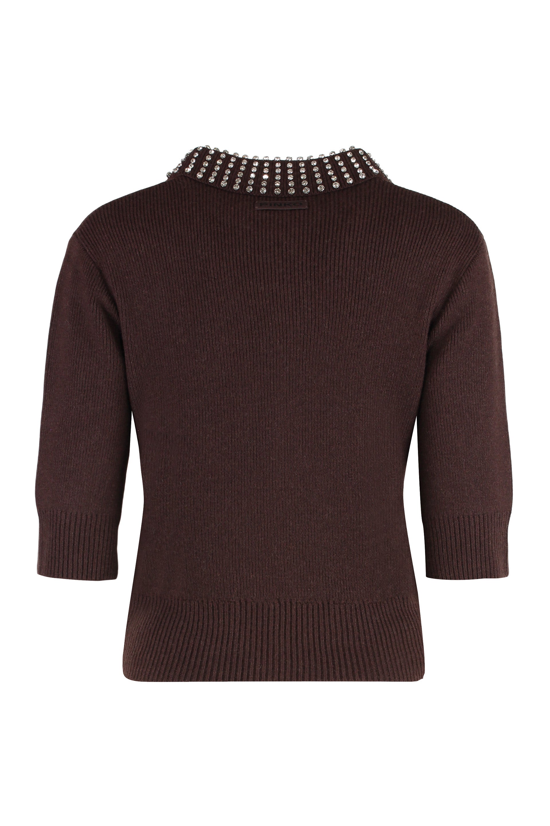 Emilia Ribbed knit polo shirt