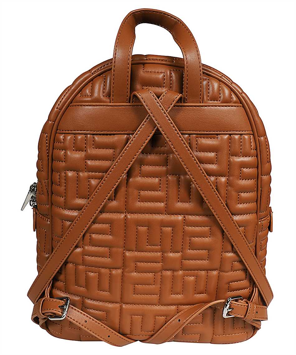 Faux leather backpack