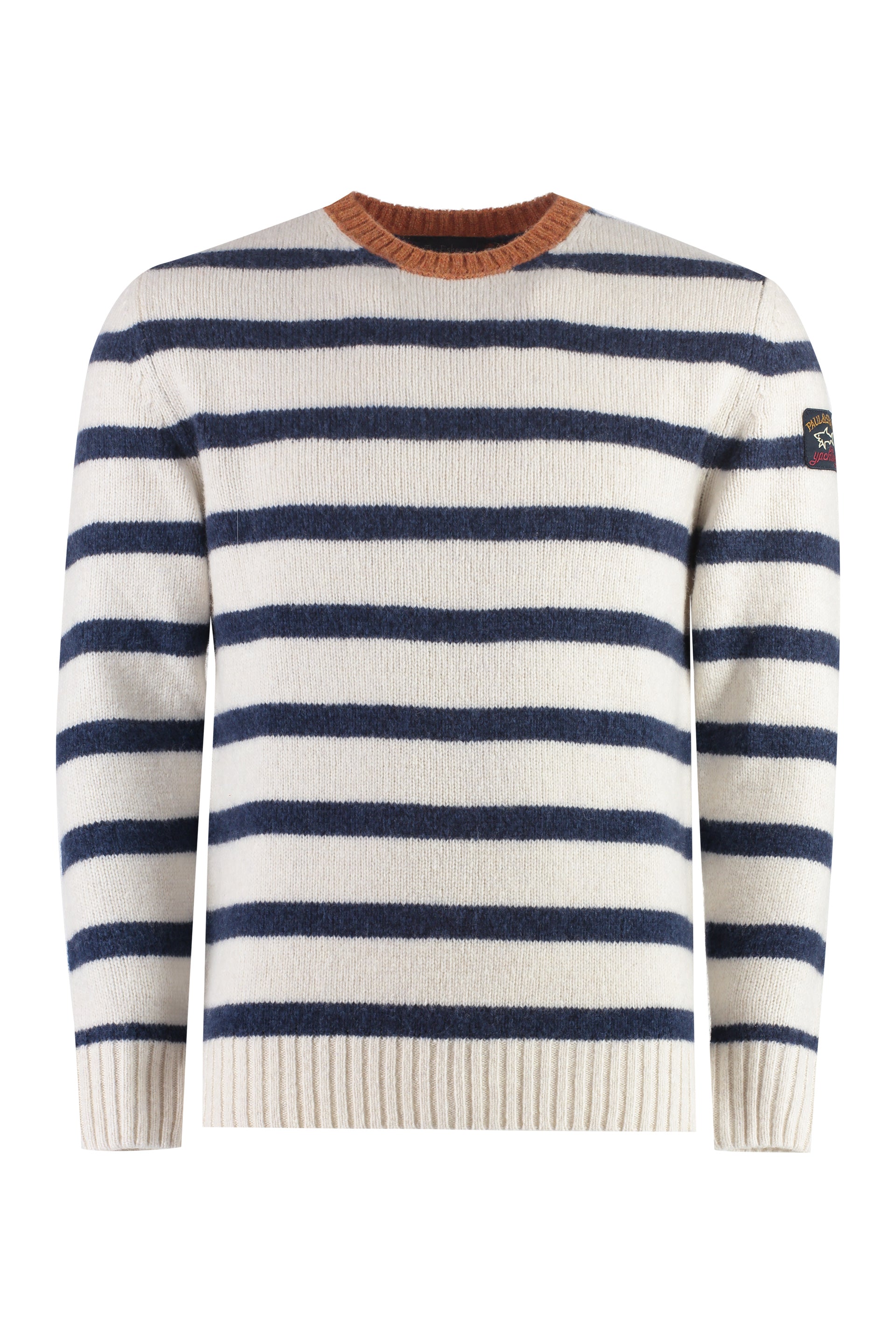 Wool-blend crew-neck sweater