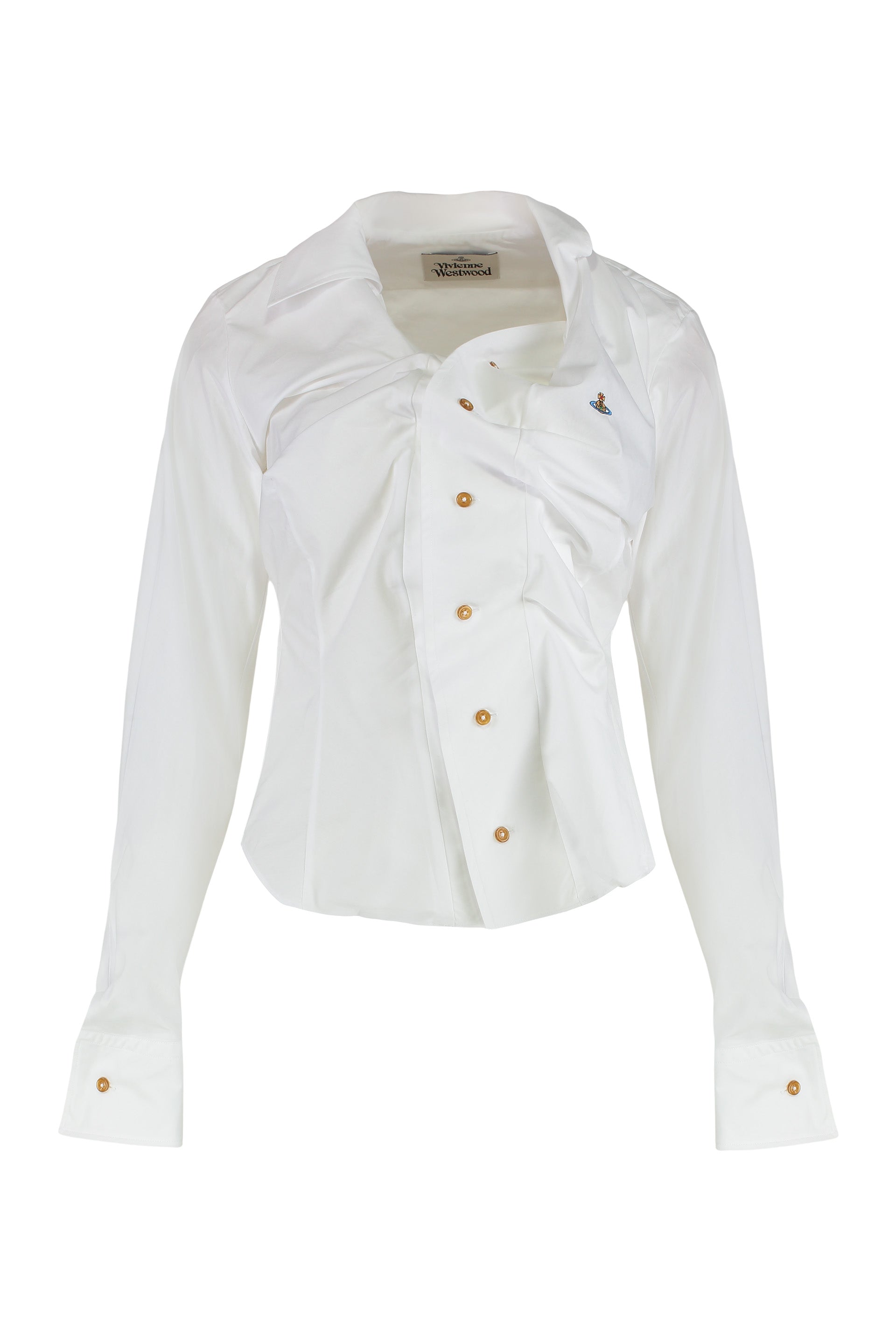 Drunken shirt in cotton