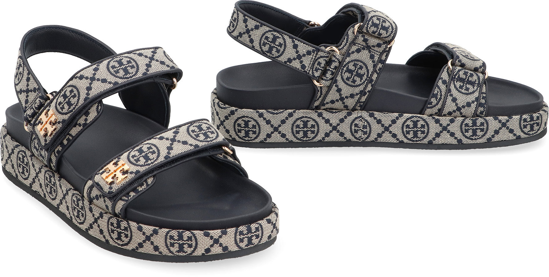 Kira fabric platform sandals