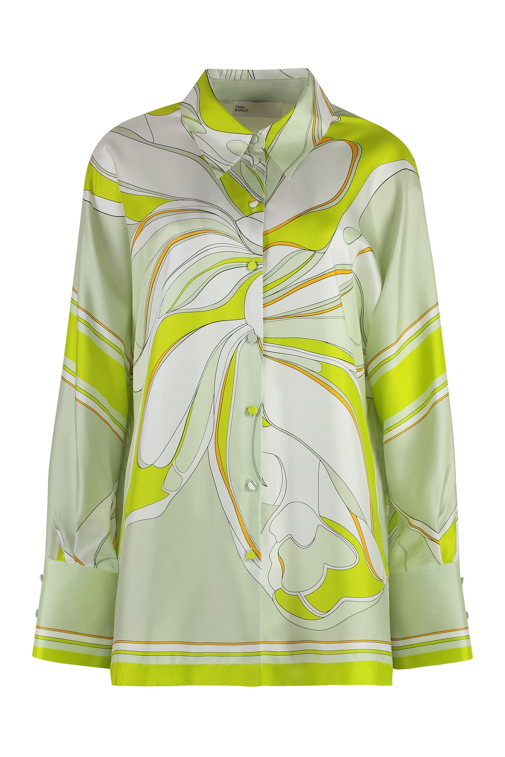 Printed silk shirt