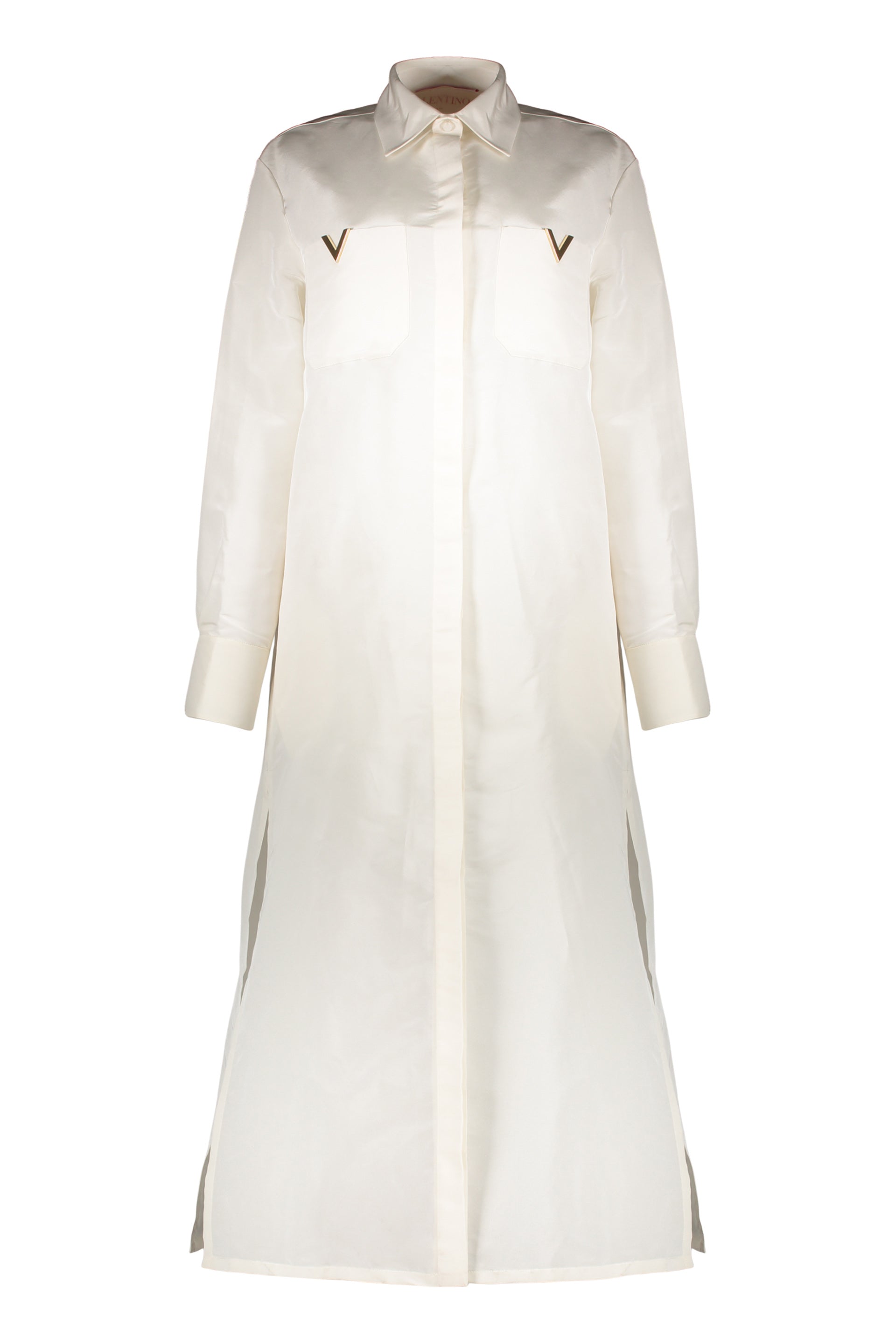 Long elegant white dress for special occasions