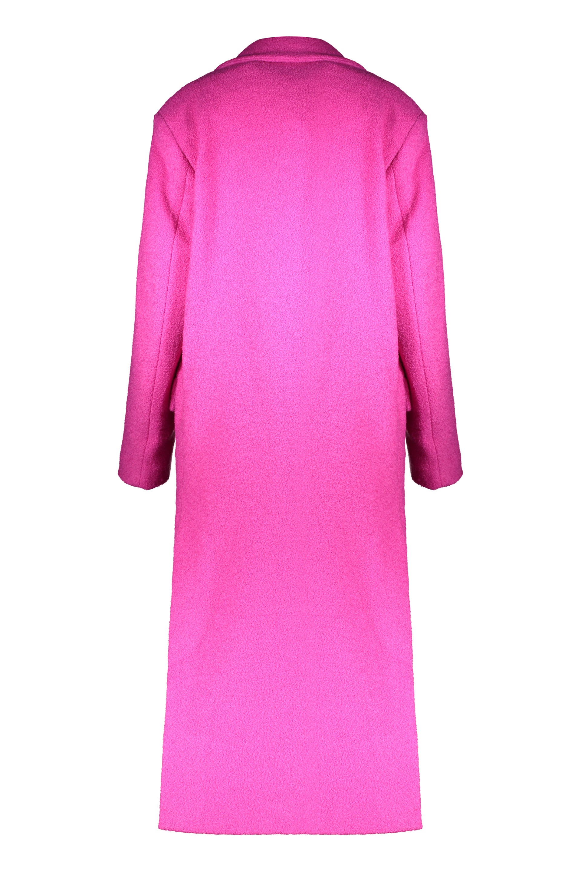 Elegant fuchsia coat with a minimalist cut
