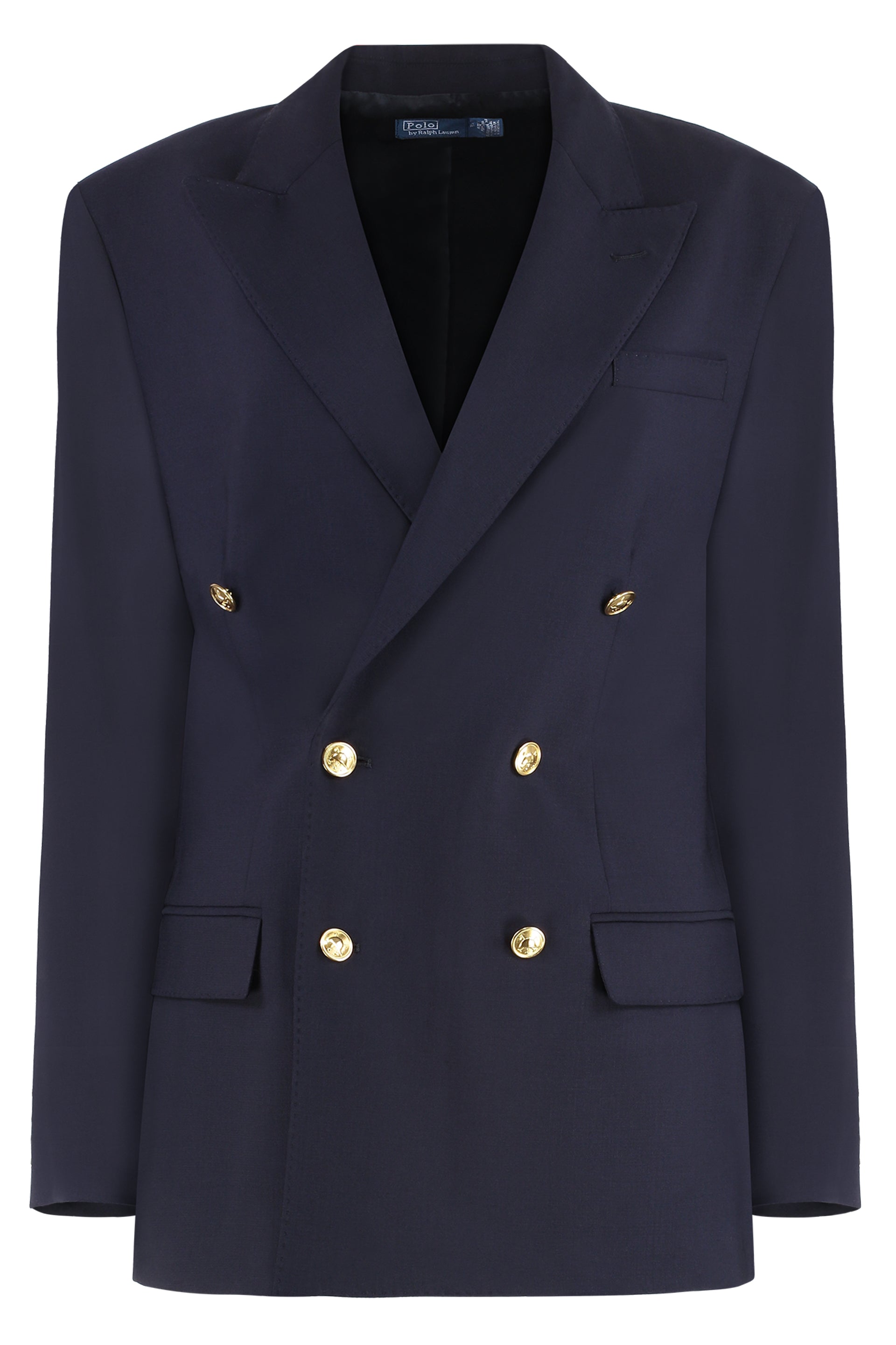 Double-breasted wool blazer