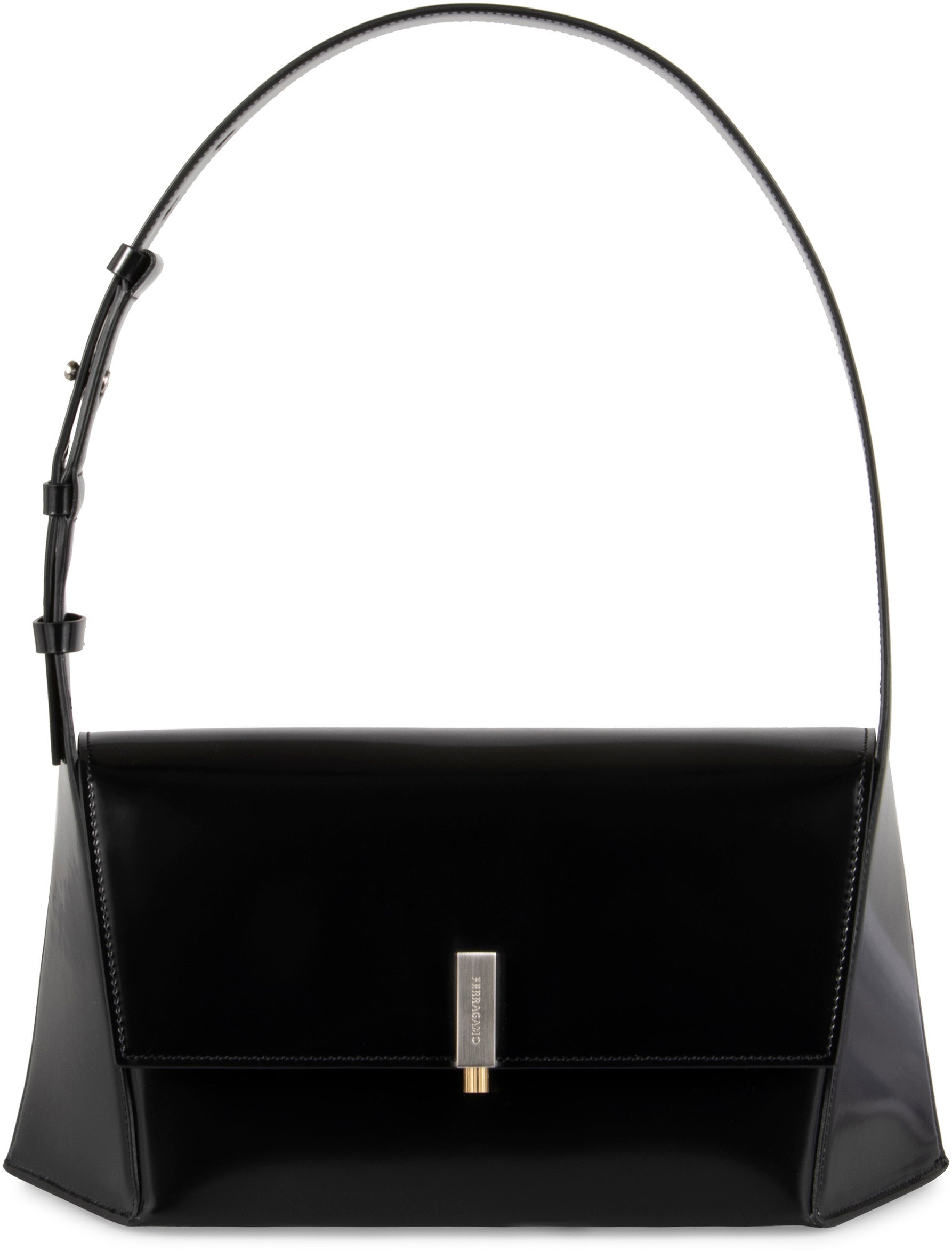 Leather shoulder bag