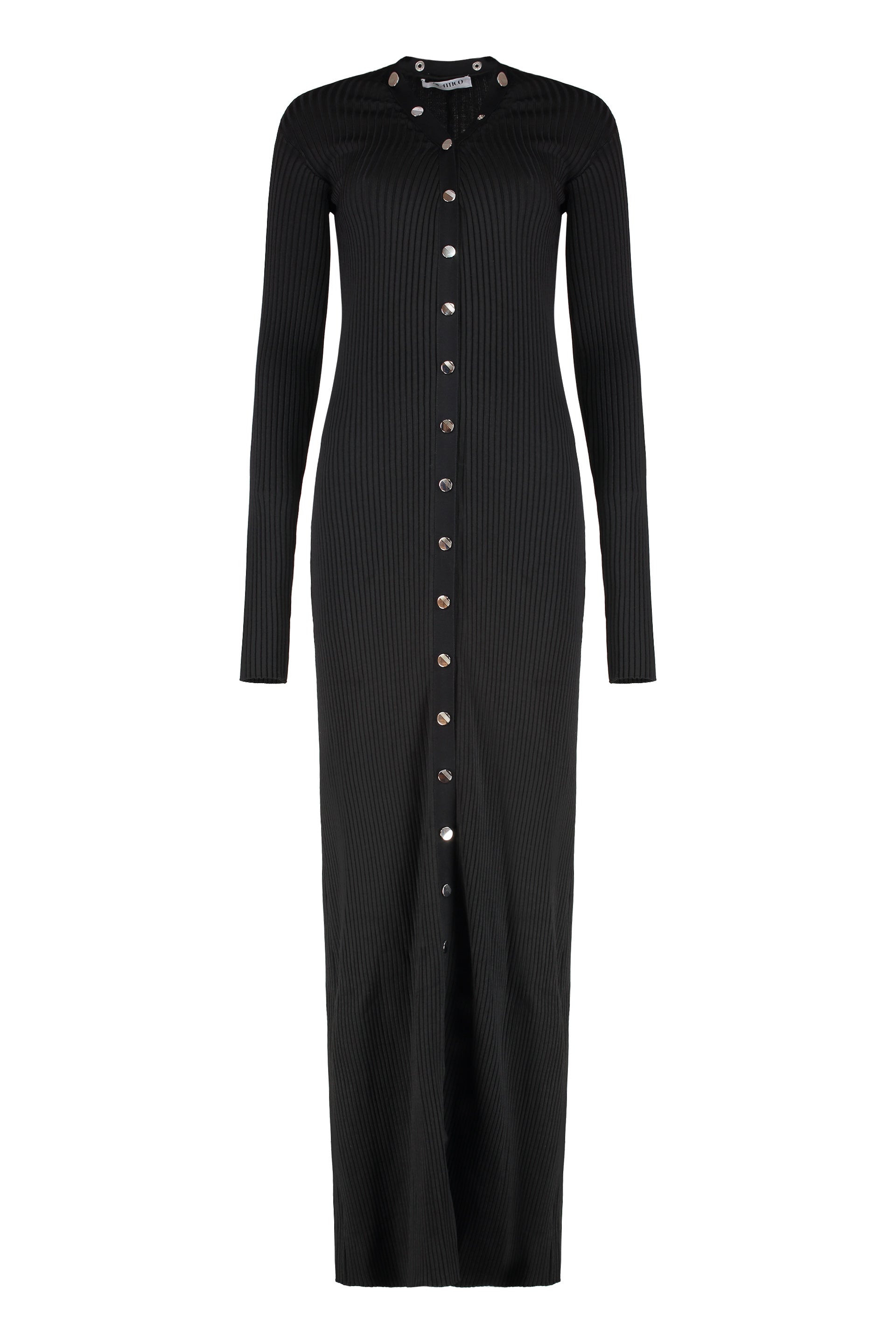 Long knitted cardigan