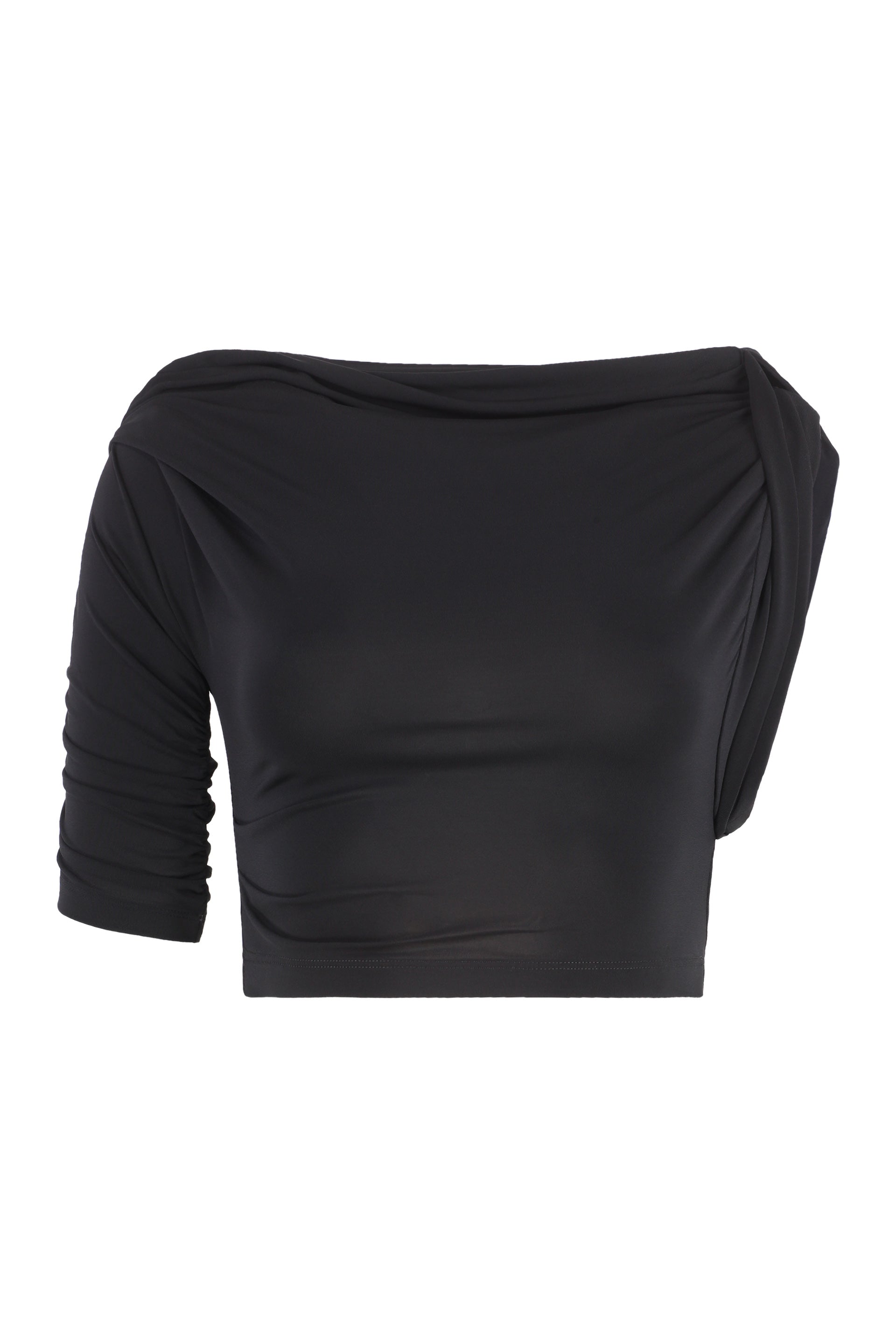 Drapeado crop-top