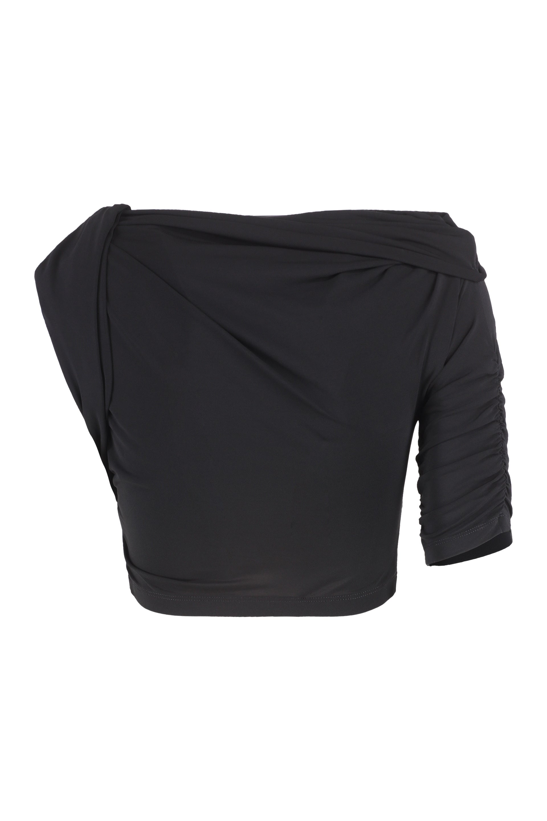 Drapeado crop-top