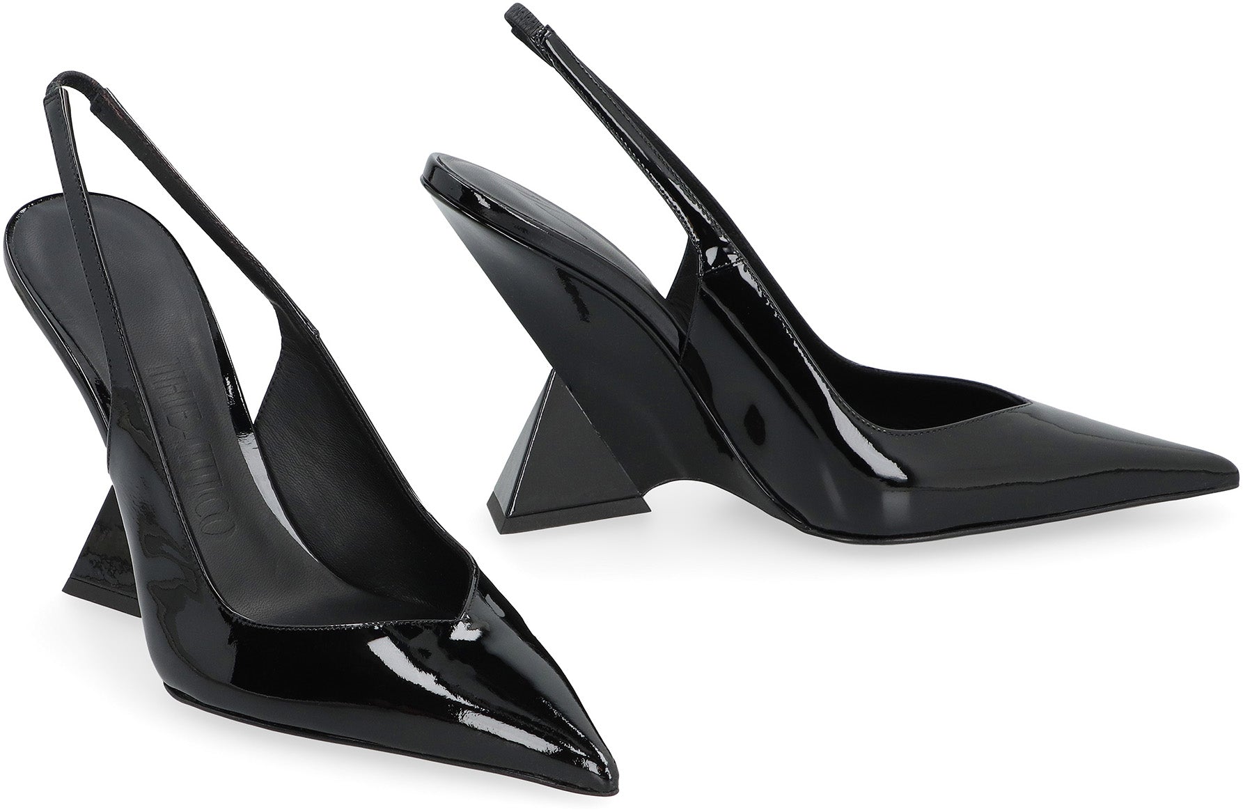 Cheope patent leather slingback pumps