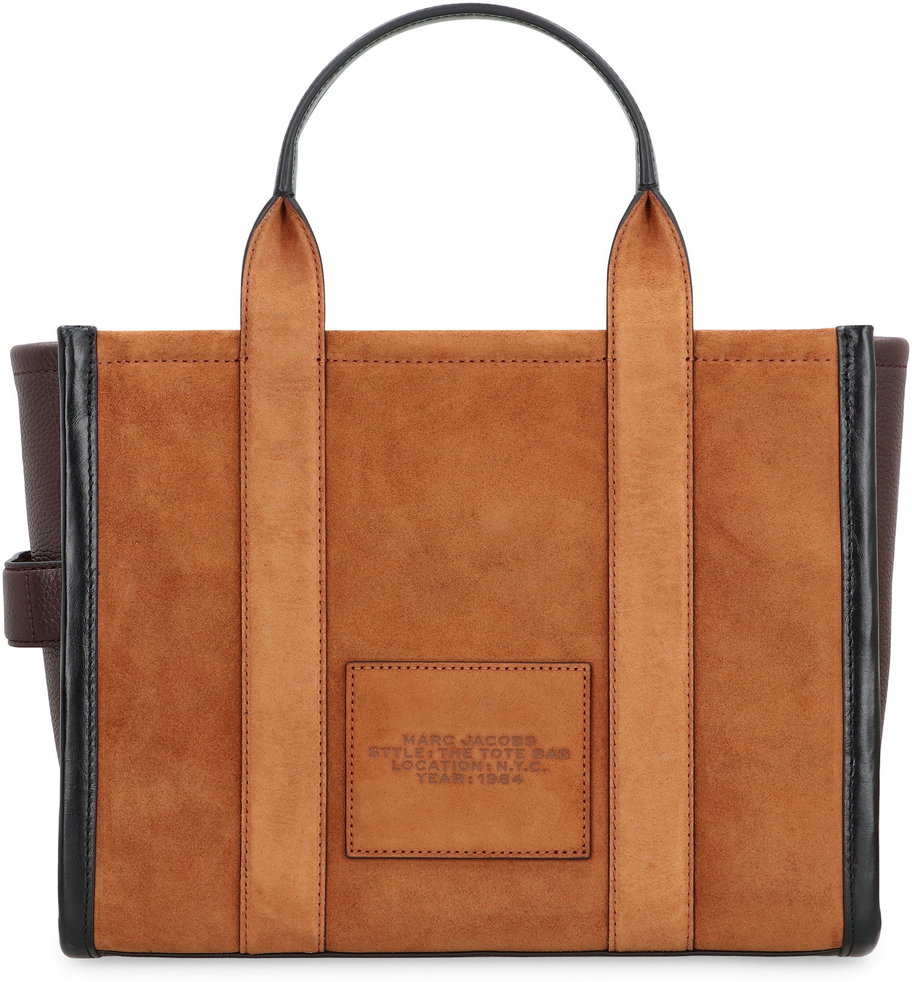 La borsa tote media in suede