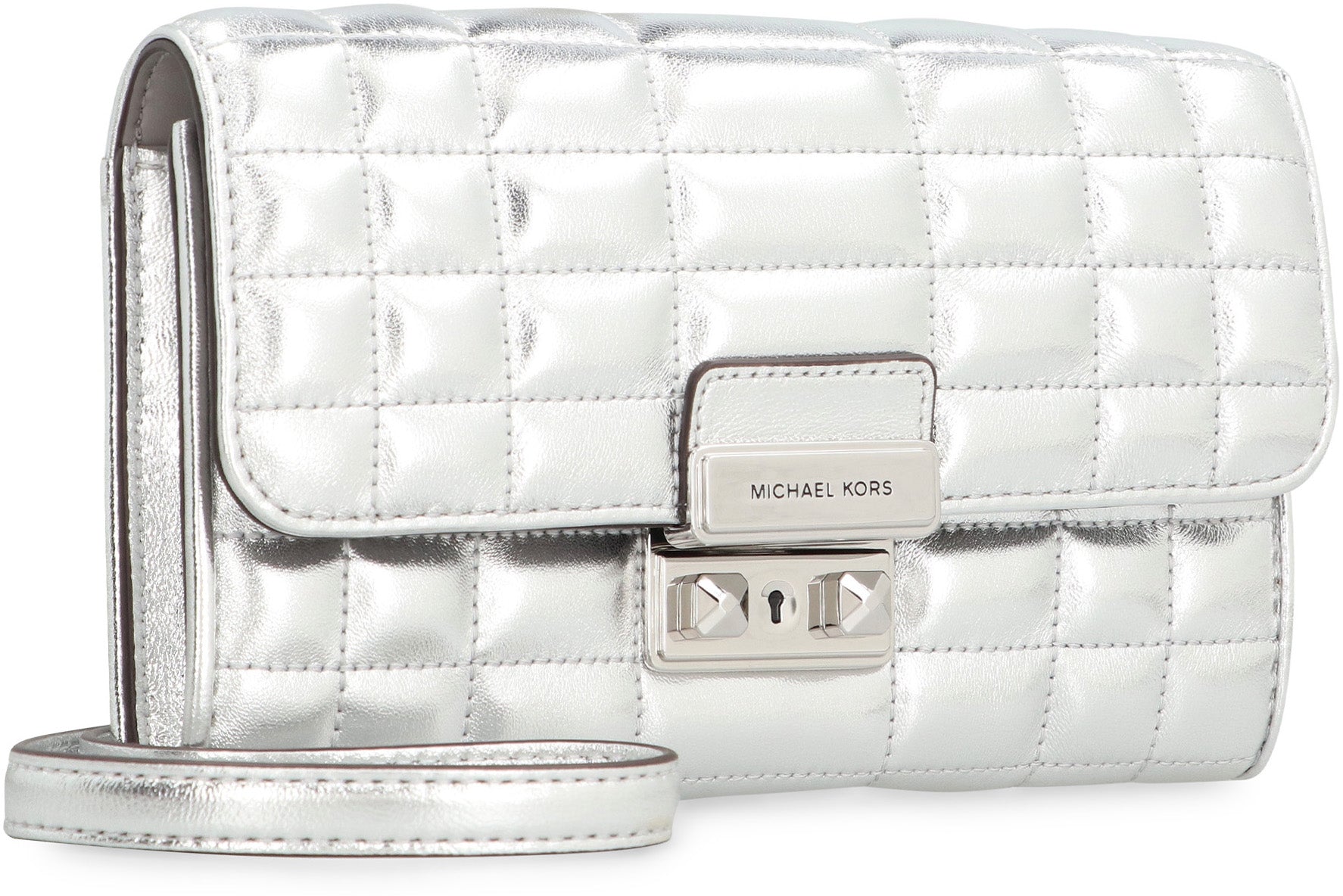 Tribeca leather wallet on chain