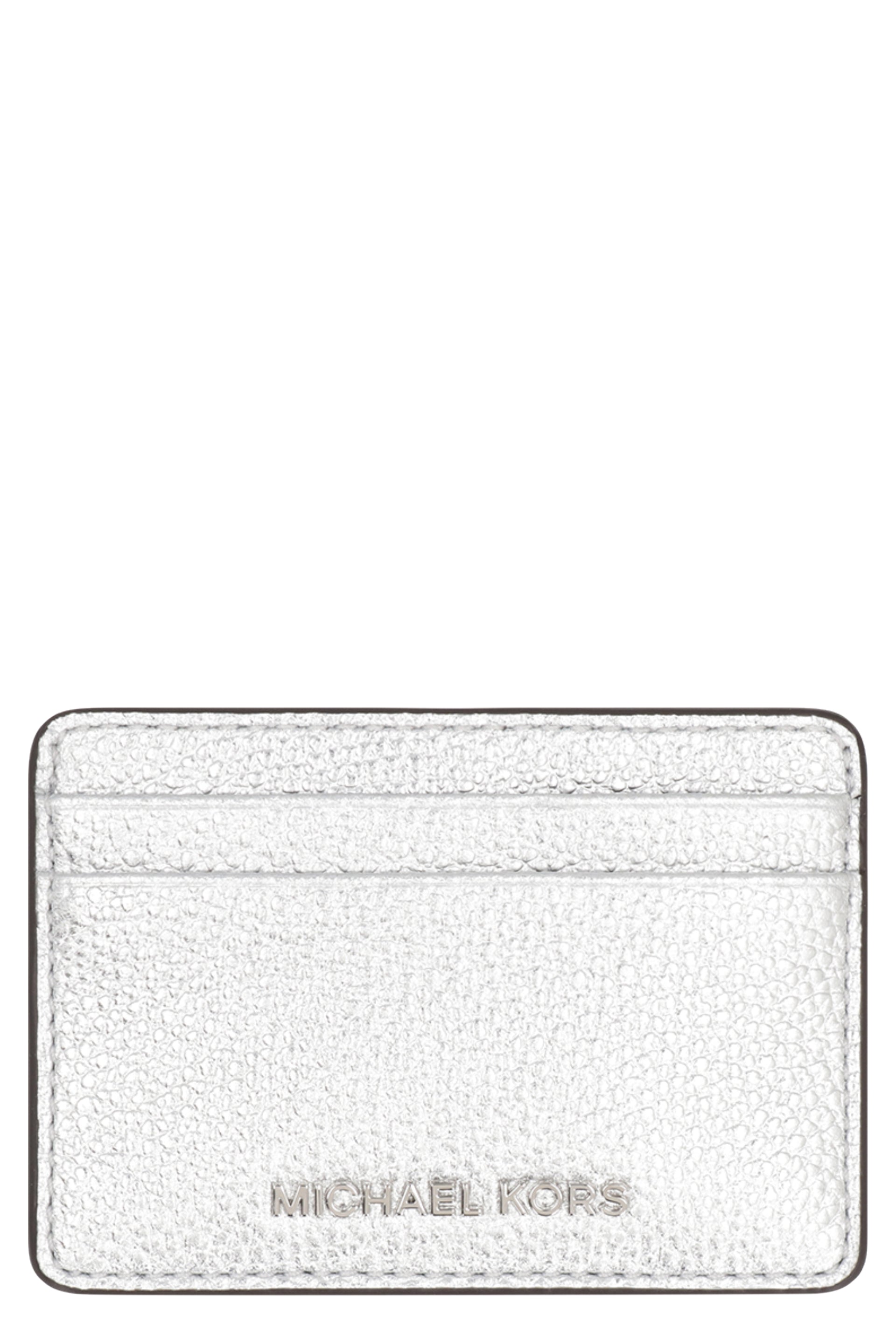 Pebbled calfskin card holder