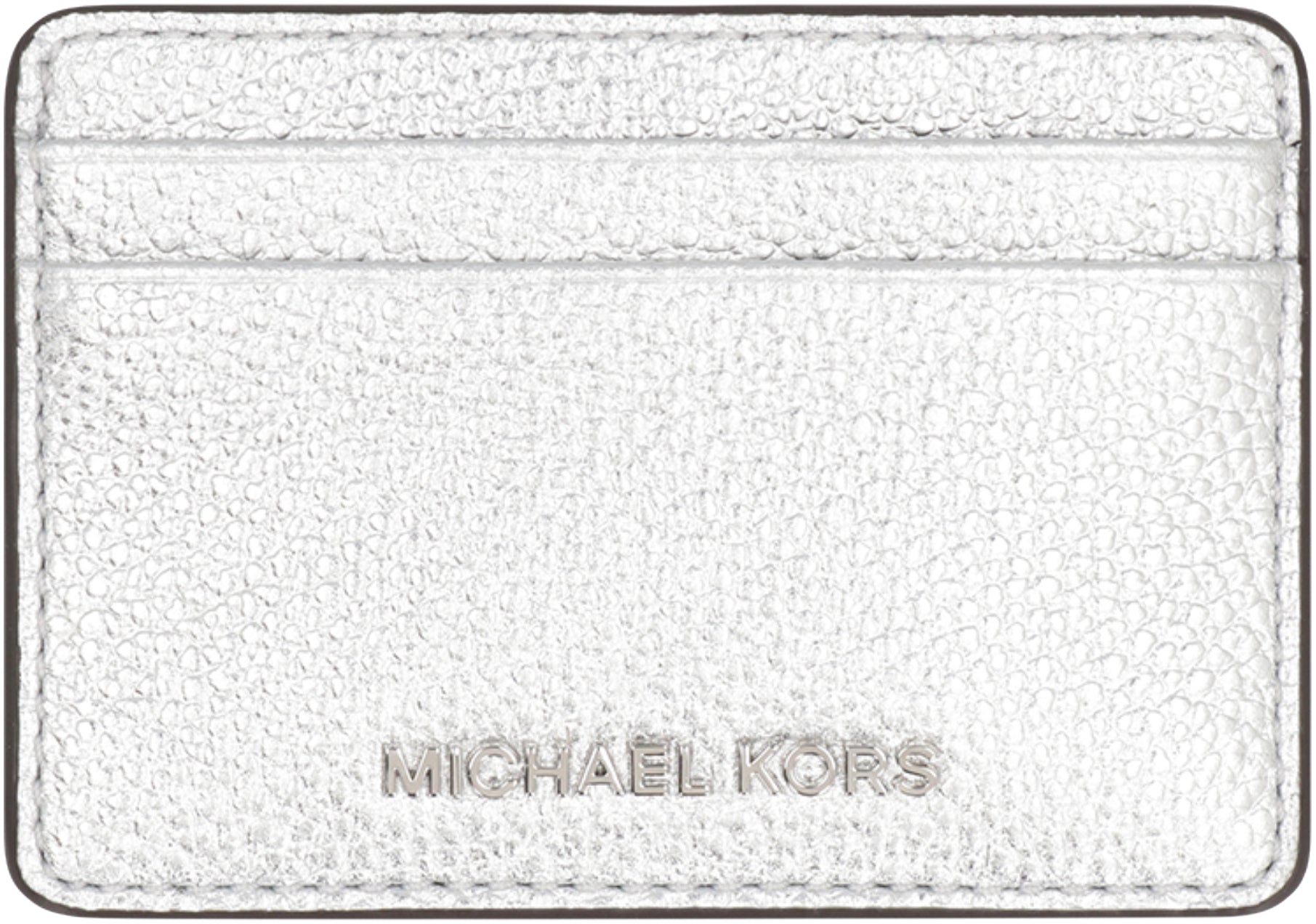 Pebbled calfskin card holder
