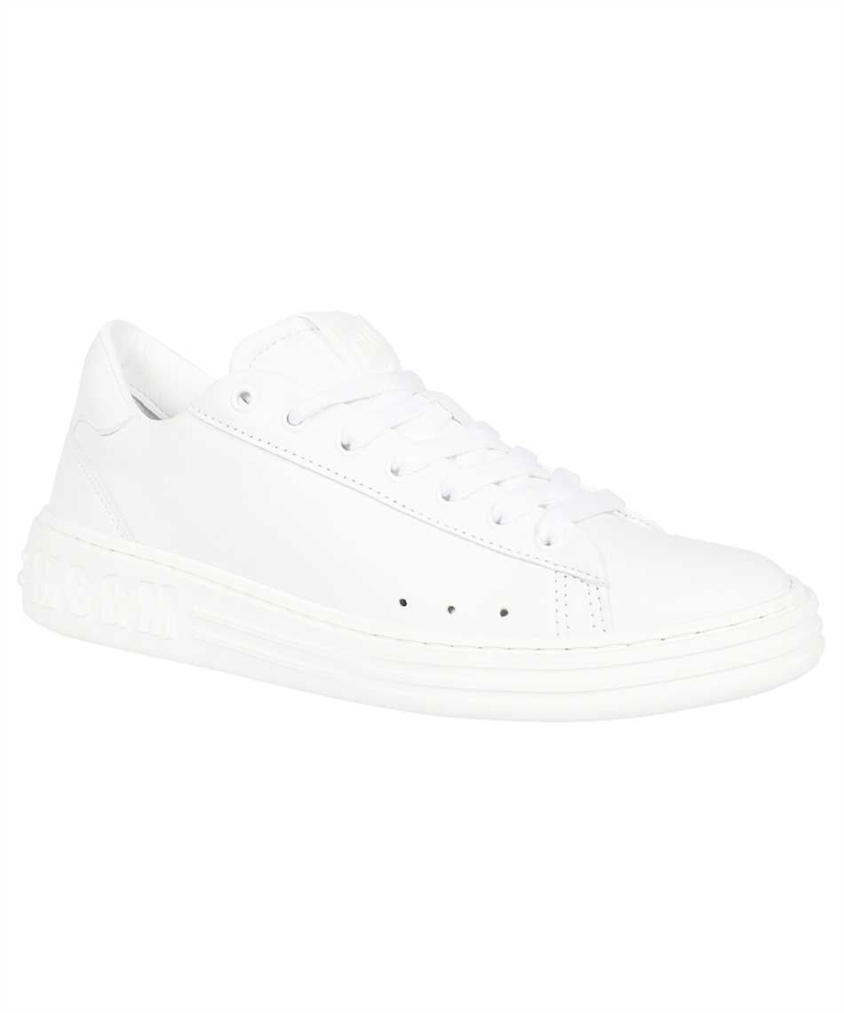 Logo detail leather sneakers