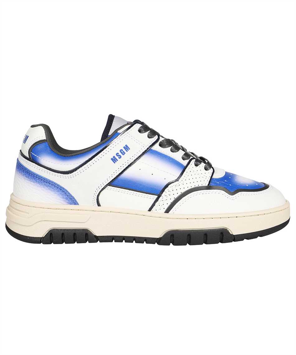 Leather low-top sneakers