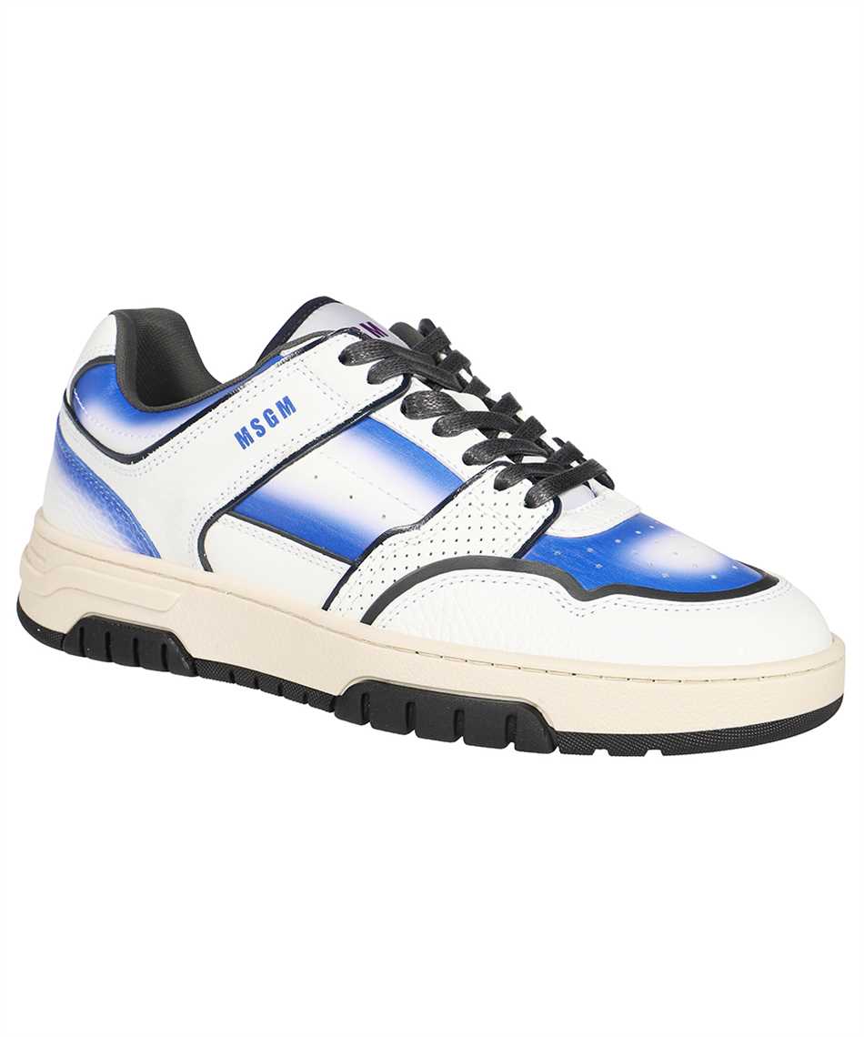 Leather low-top sneakers