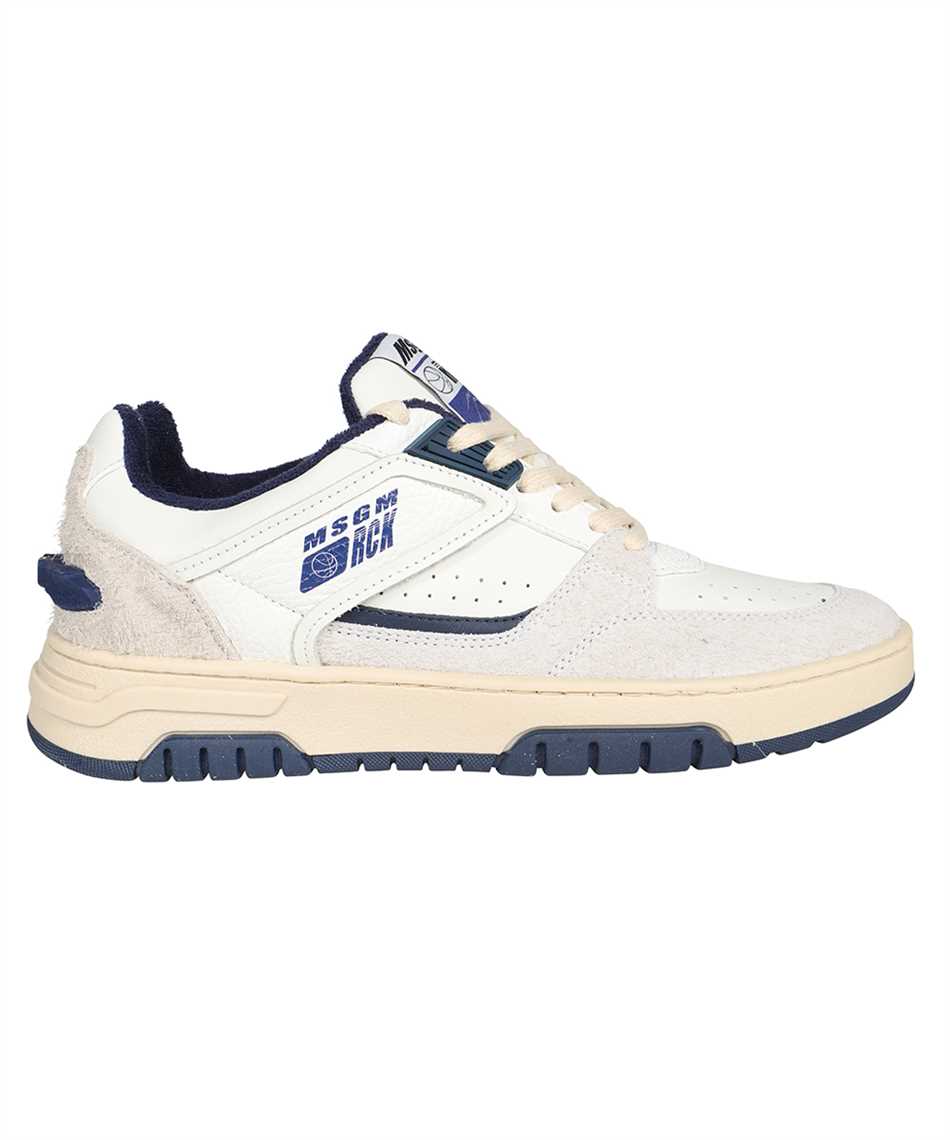 Logo detail leather sneakers