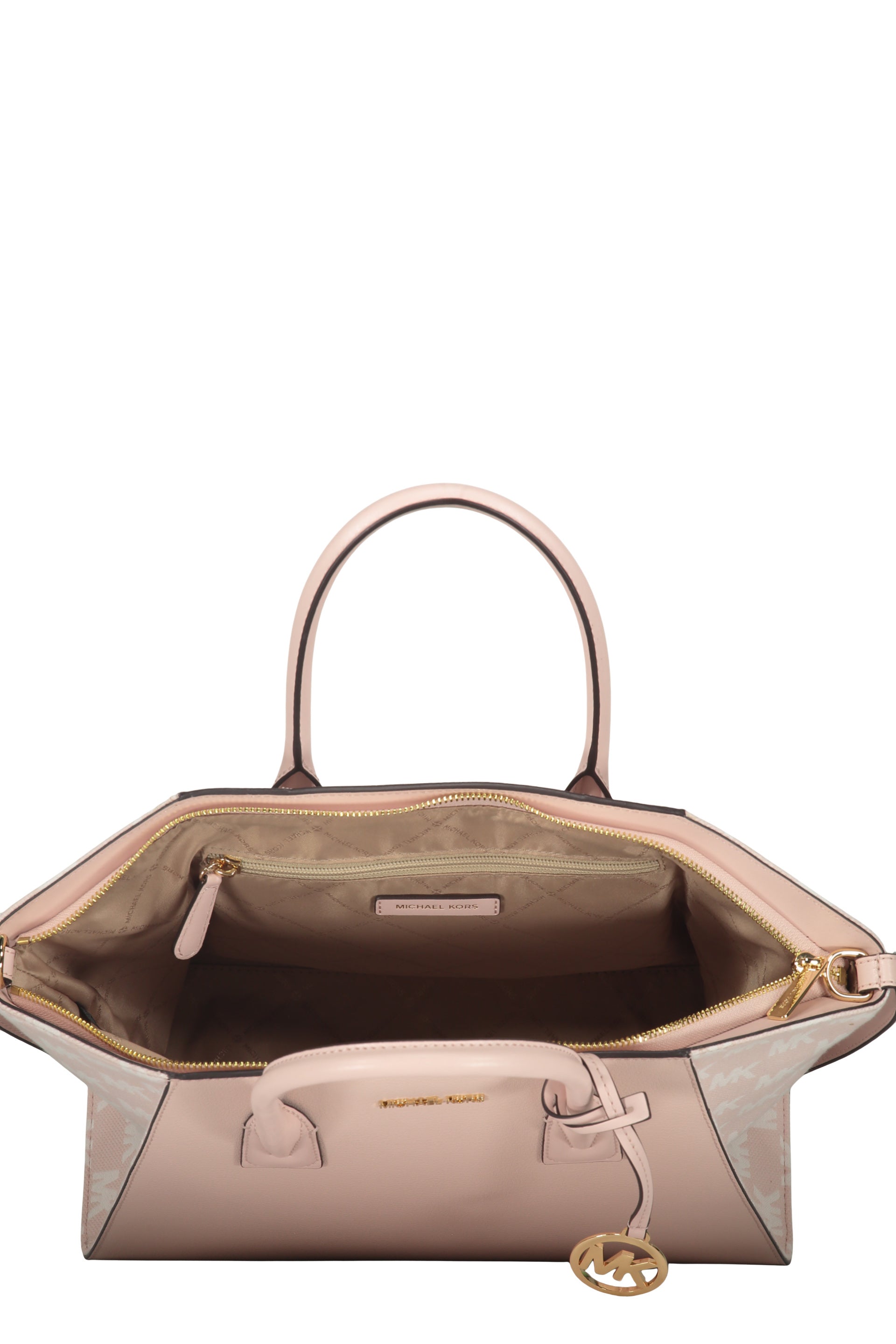 Leather and fabric bag
