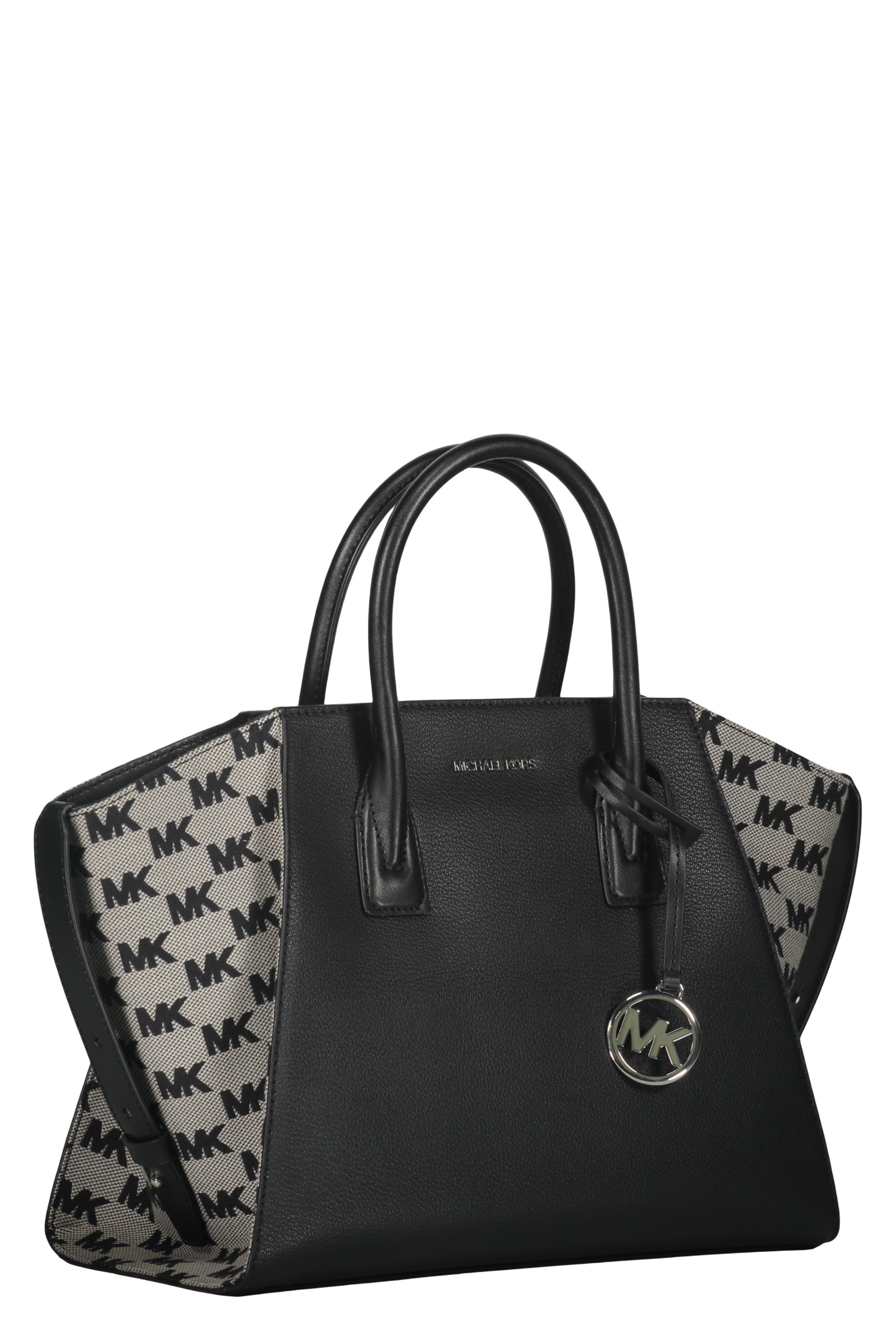 Leather and fabric bag
