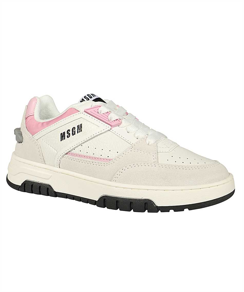 Leather low-top sneakers